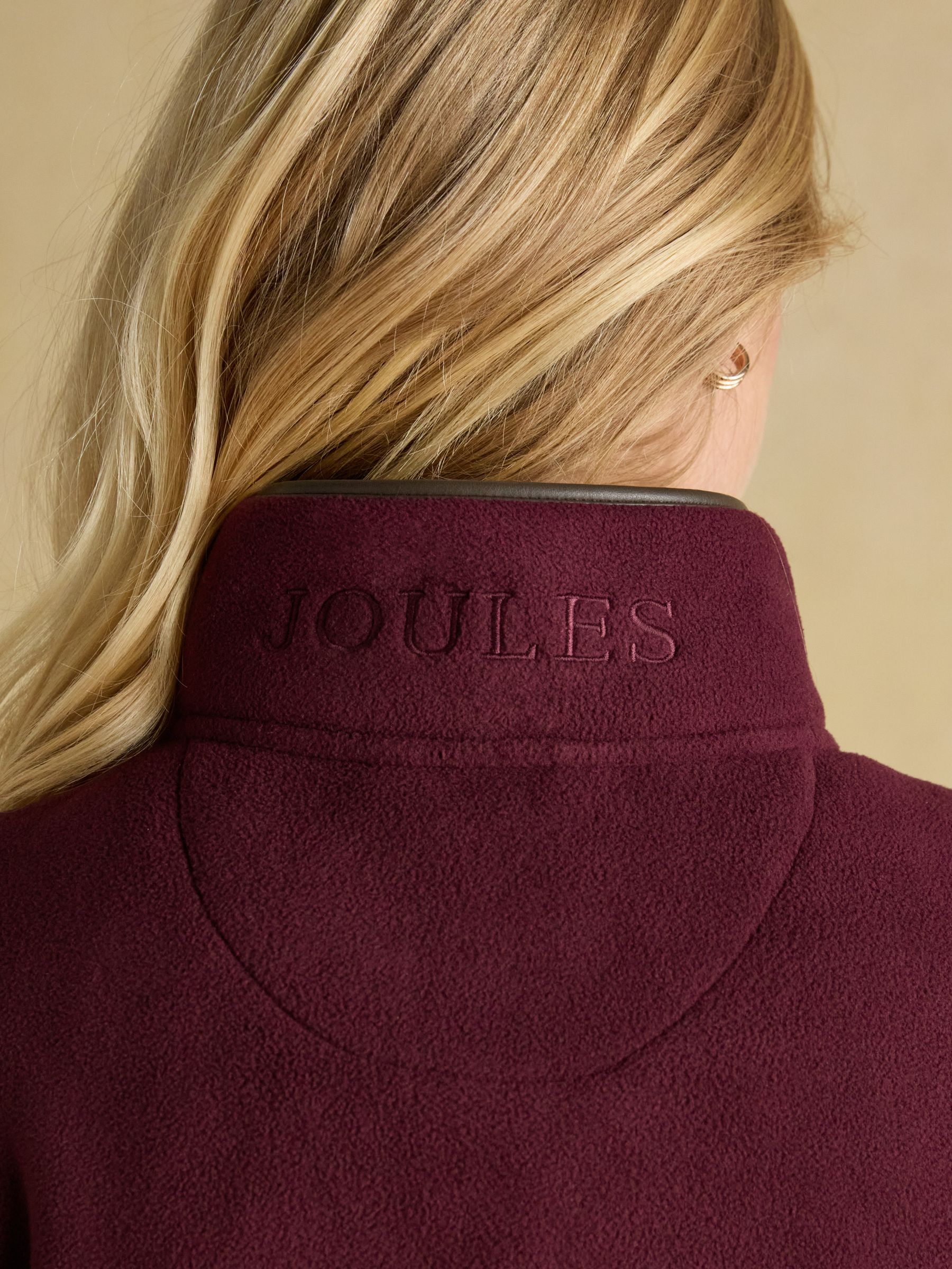 Heritage Burgundy Regular Fleece Gilet - Image 10 of 12