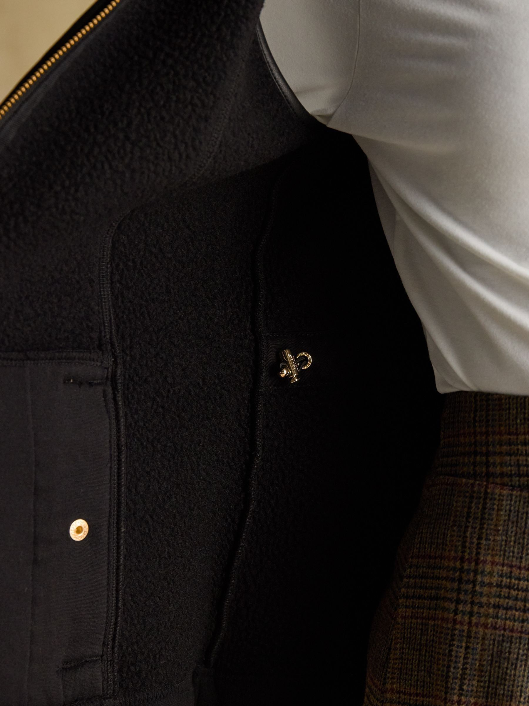 Heritage Black Fleece Gilet - Image 6 of 8