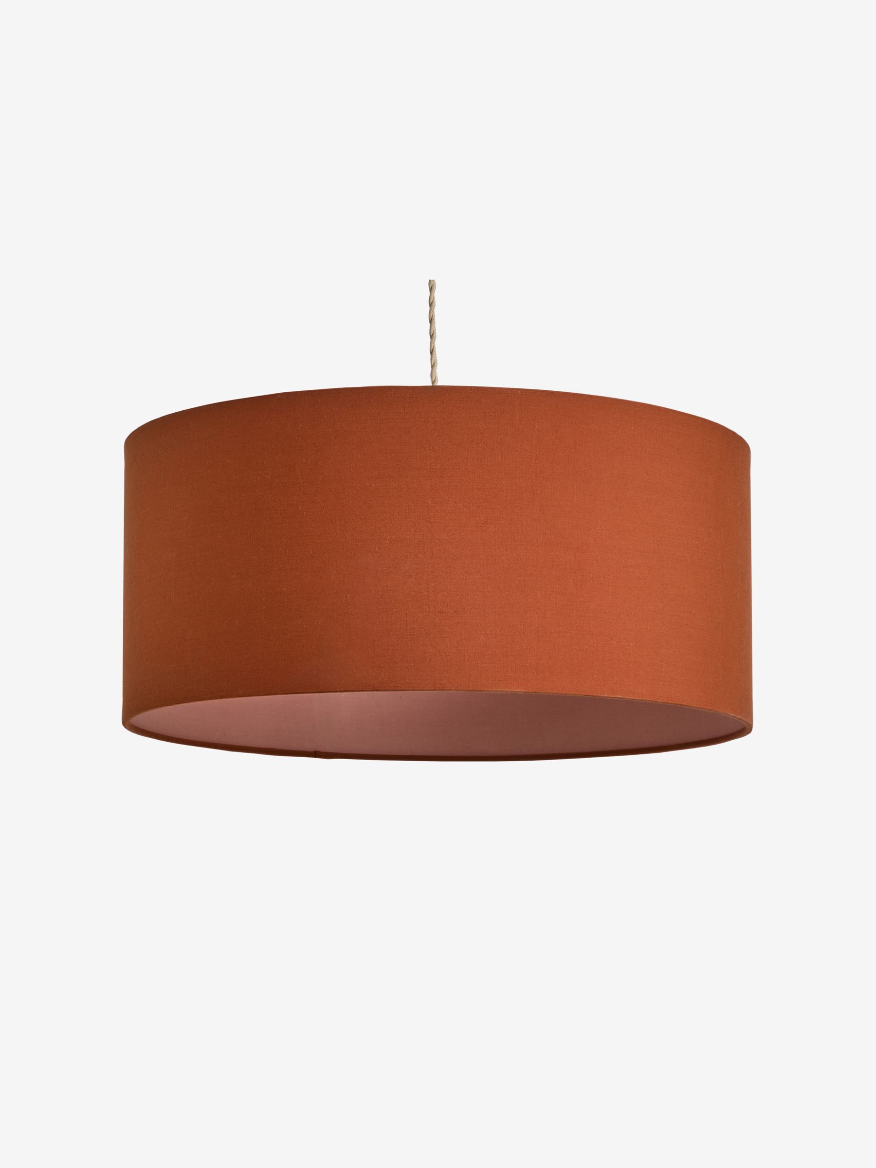 Oro Pendant Drum Lamp Shade in Orange/Pink - Image 3 of 4