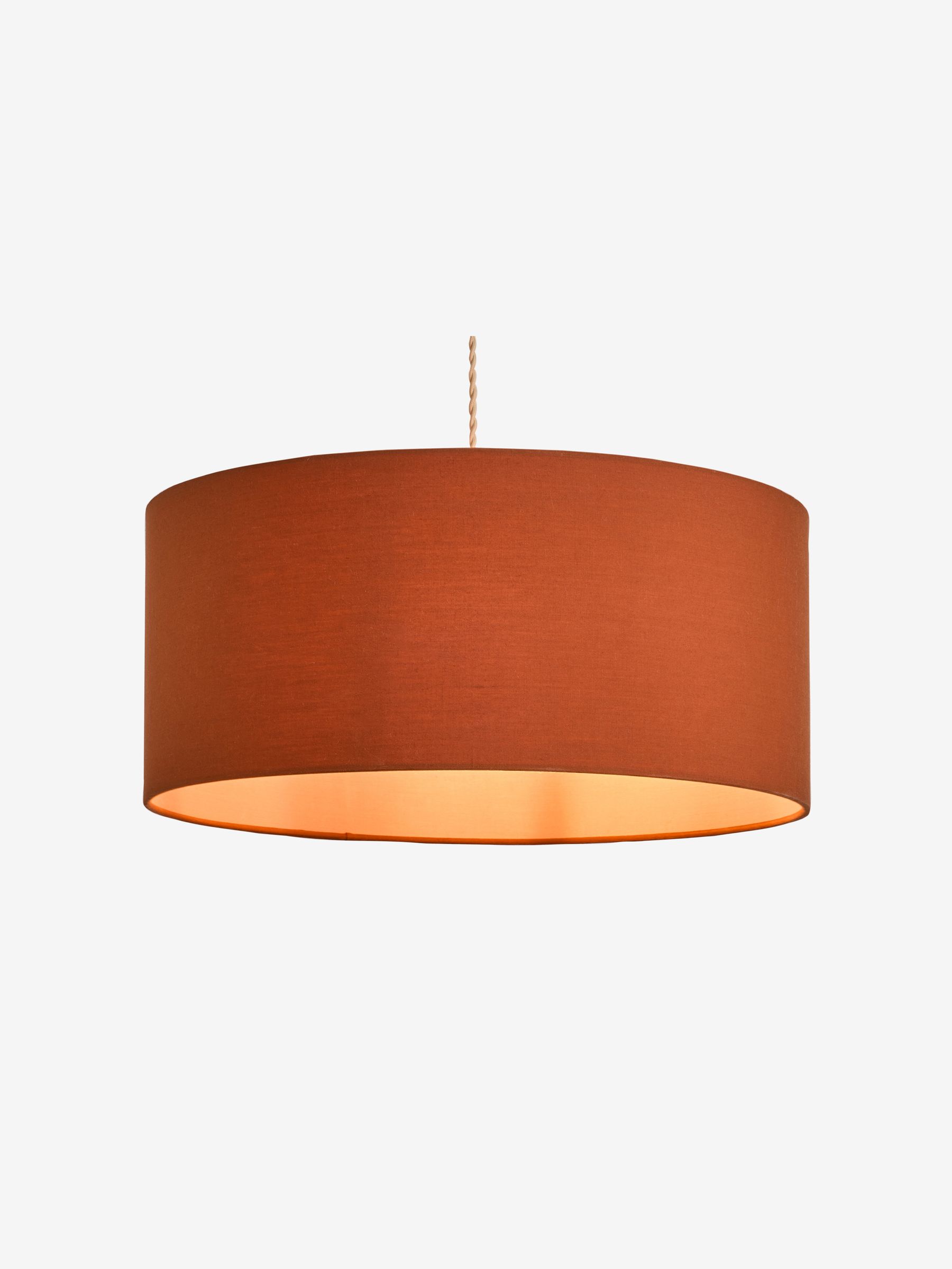 Oro Pendant Drum Lamp Shade in Orange/Pink - Image 4 of 4