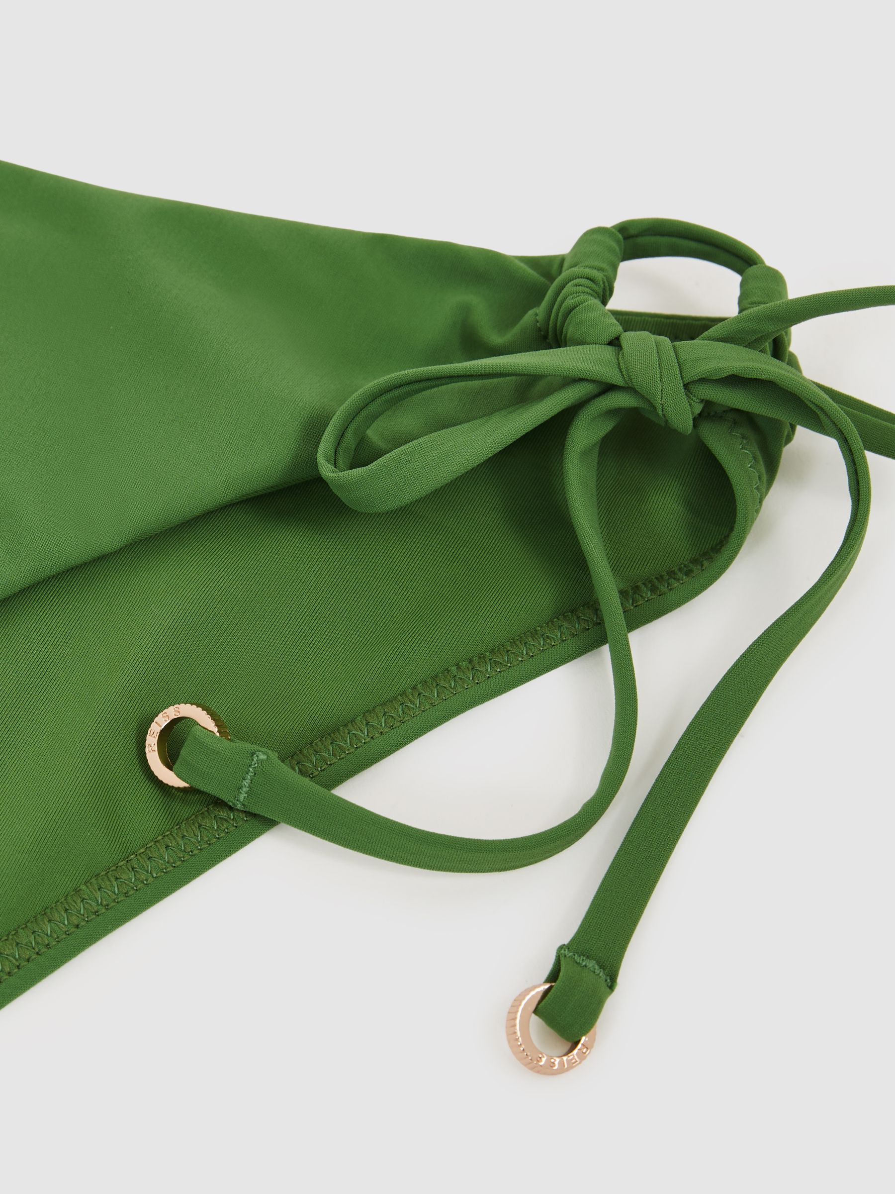 Side-Tie Bikini Bottoms in Green - Image 6 of 6