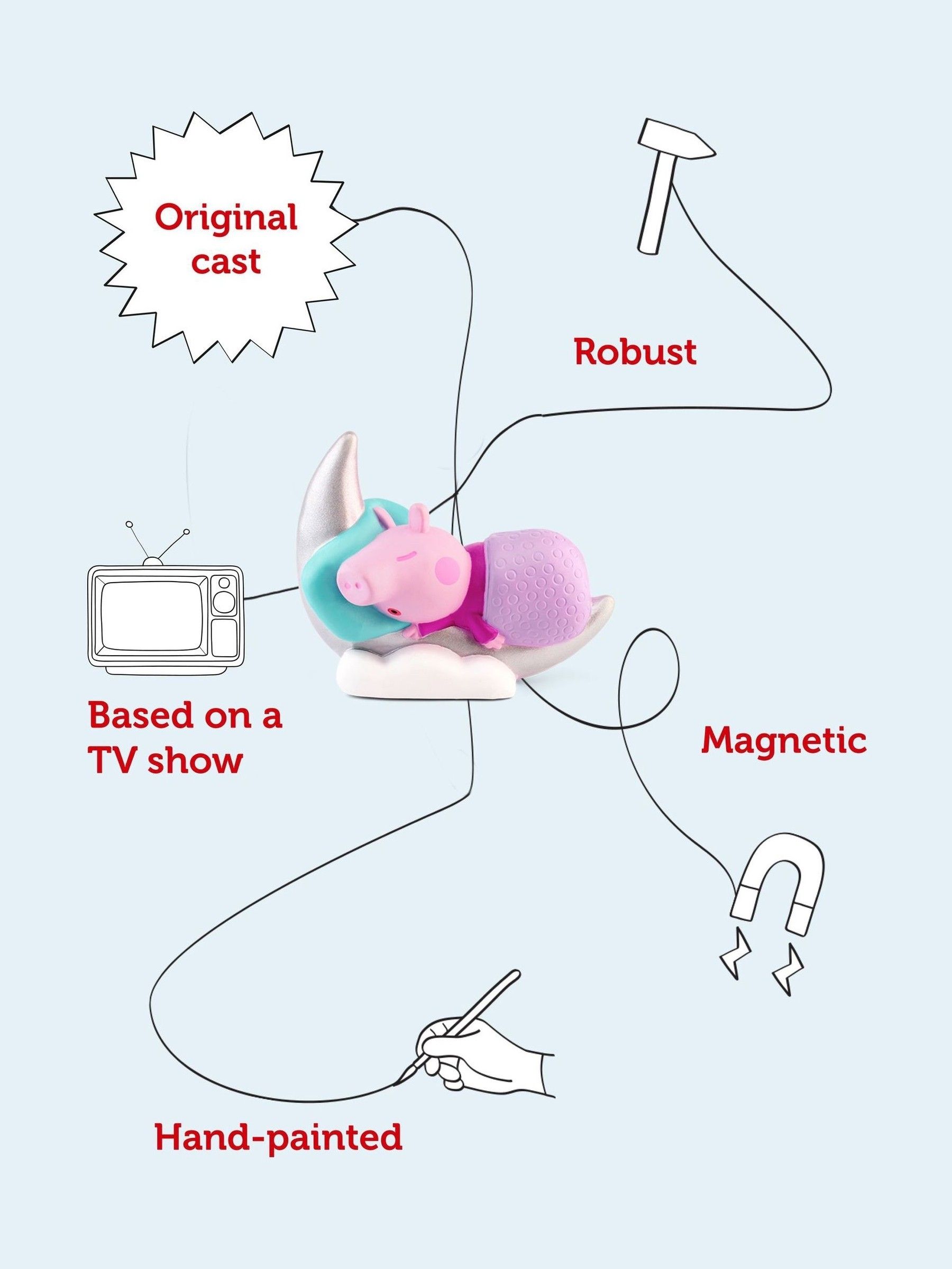 Tonies Peppa Pig Bedtime Stories Tonie Audio Character - Image 3 of 6