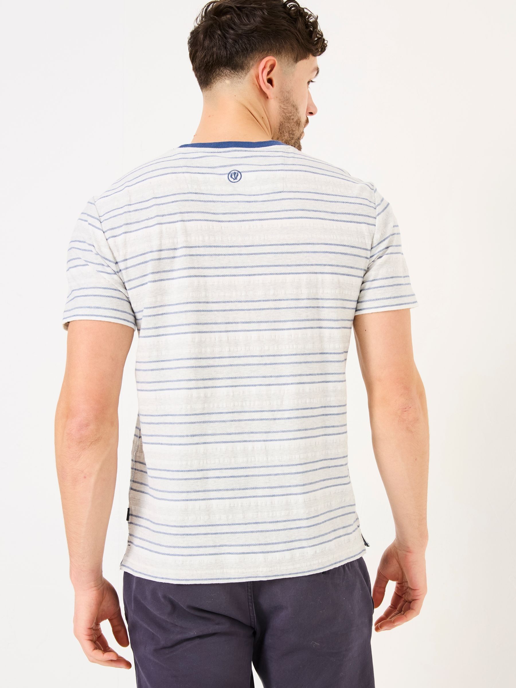 Oakdale White Striped T-shirt - Image 2 of 5