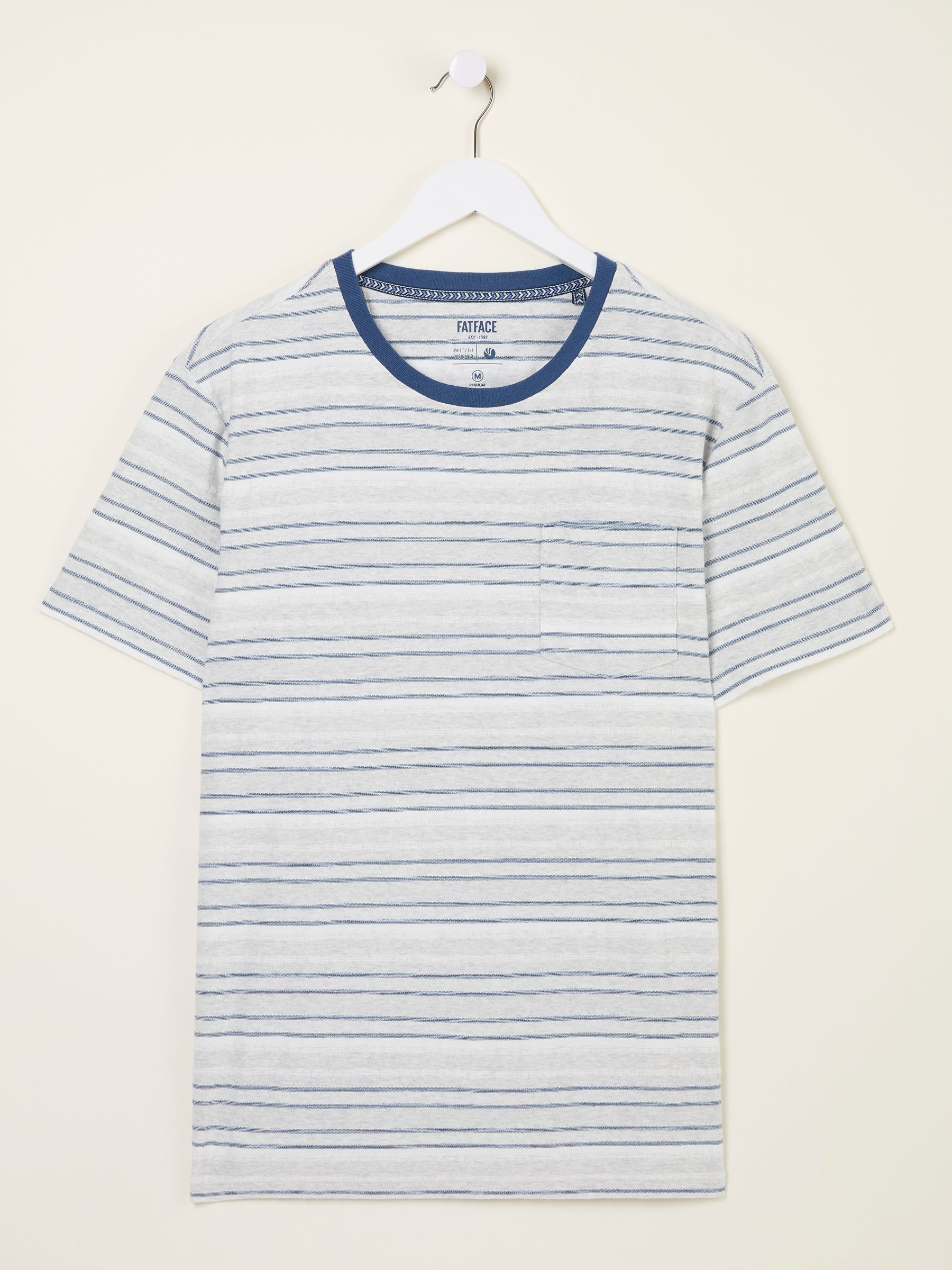 Oakdale White Striped T-shirt - Image 5 of 5