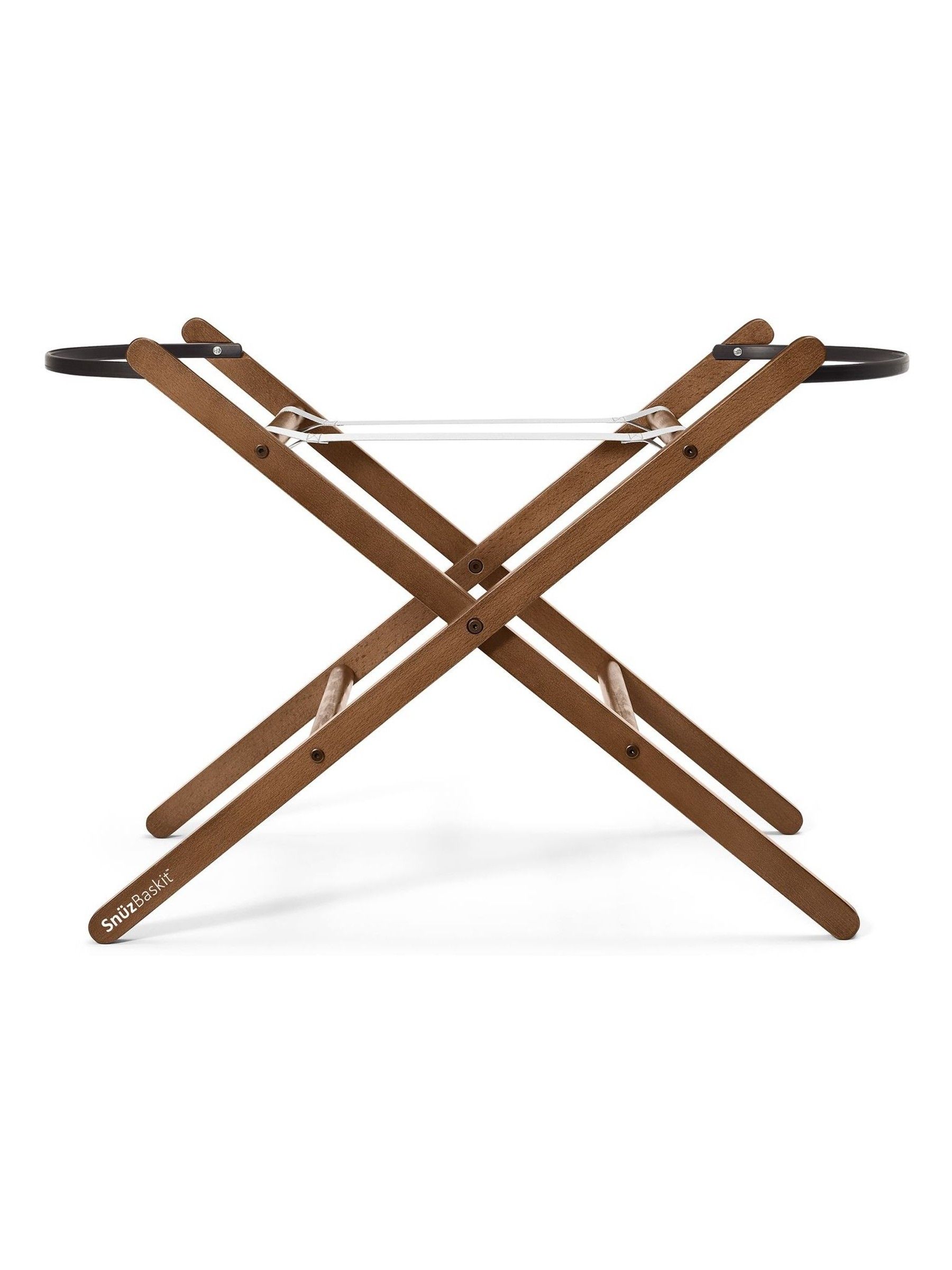 Snuz Graphite/Walnut SnuzBaskit Moses Basket & Stand Set - Image 7 of 8