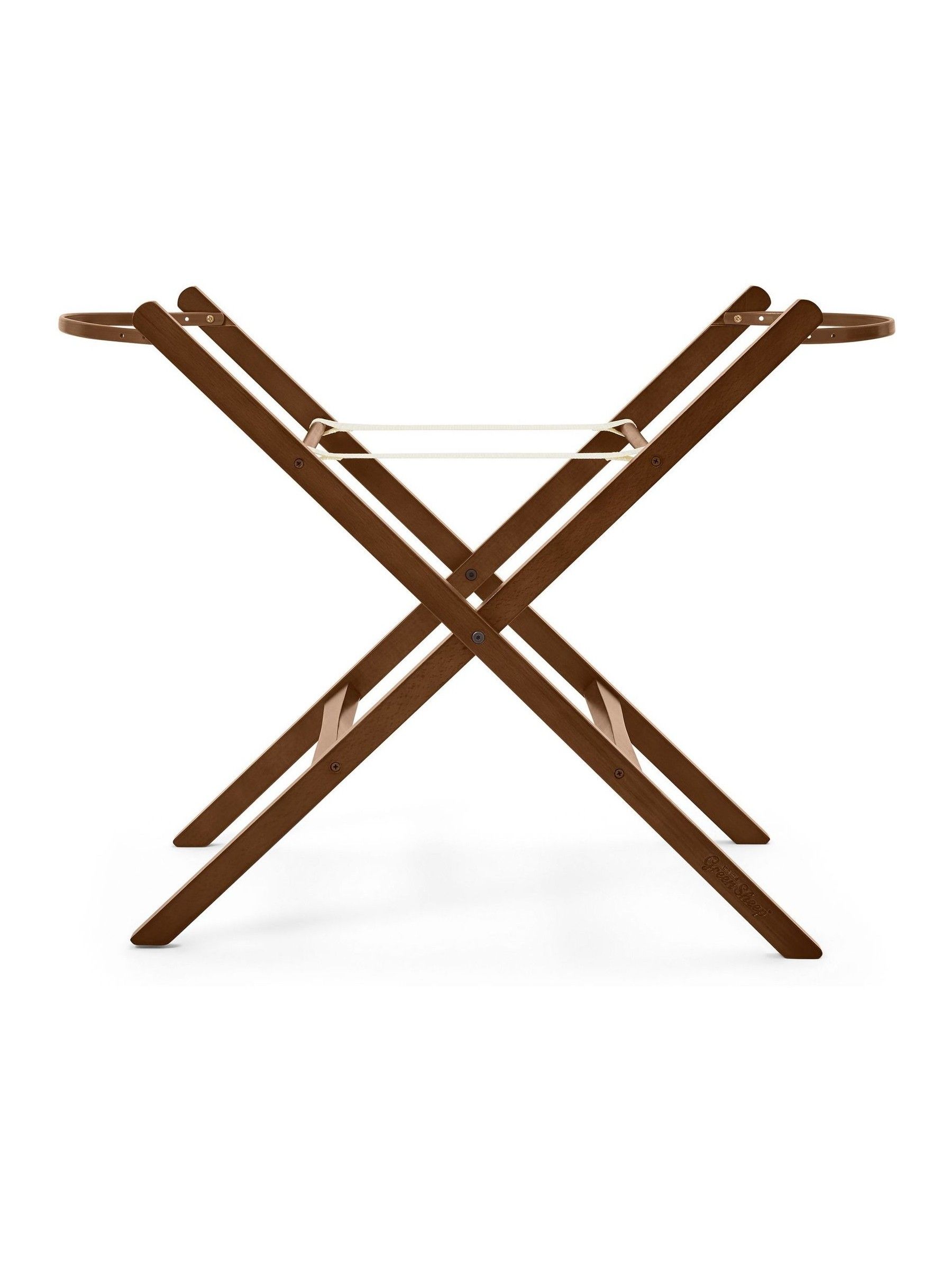 The Little Green Sheep Walnut Foldable Moses Basket Stand - Image 2 of 2