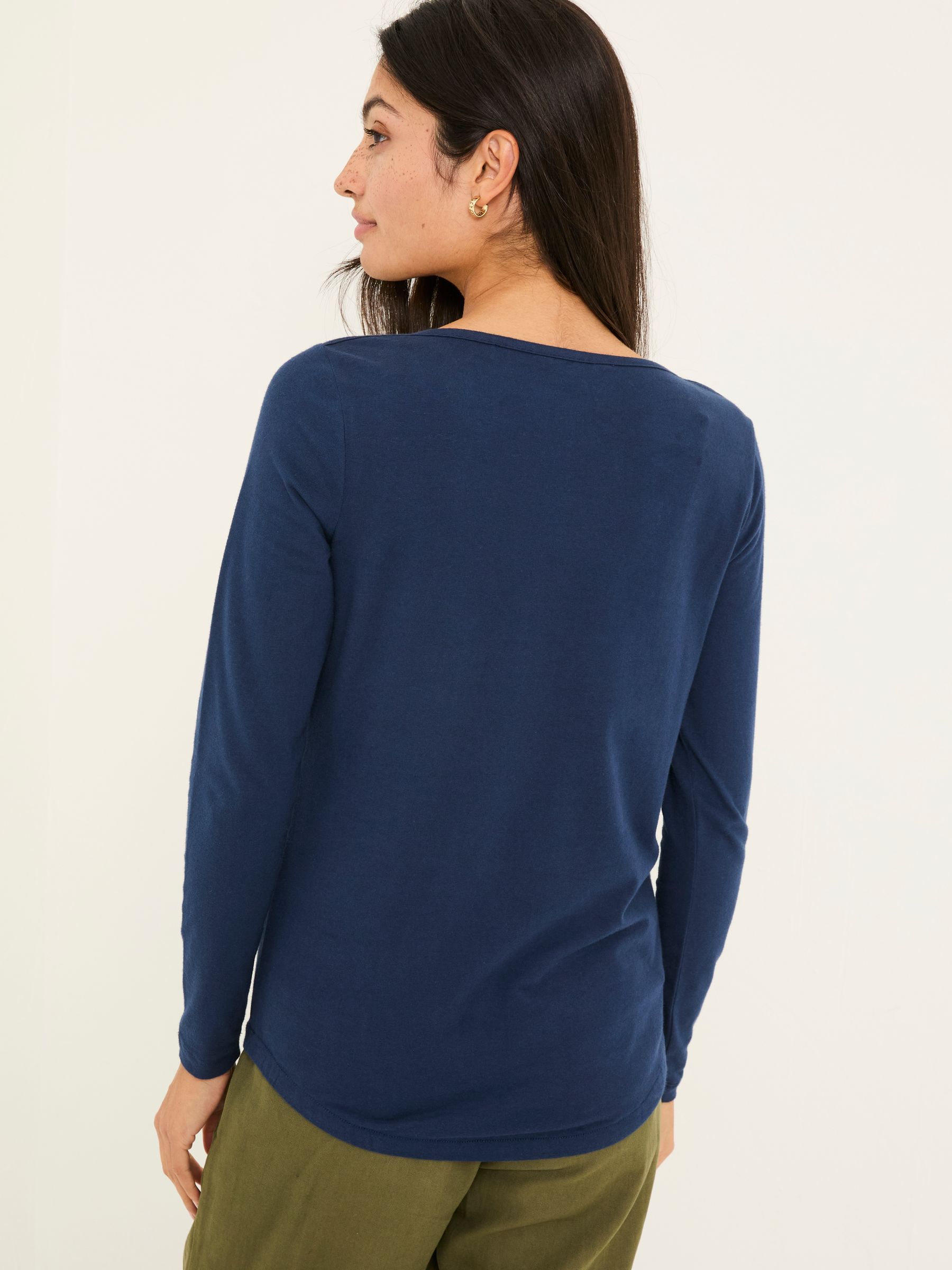 Bree Navy Long Sleeve T-Shirt - Image 2 of 4
