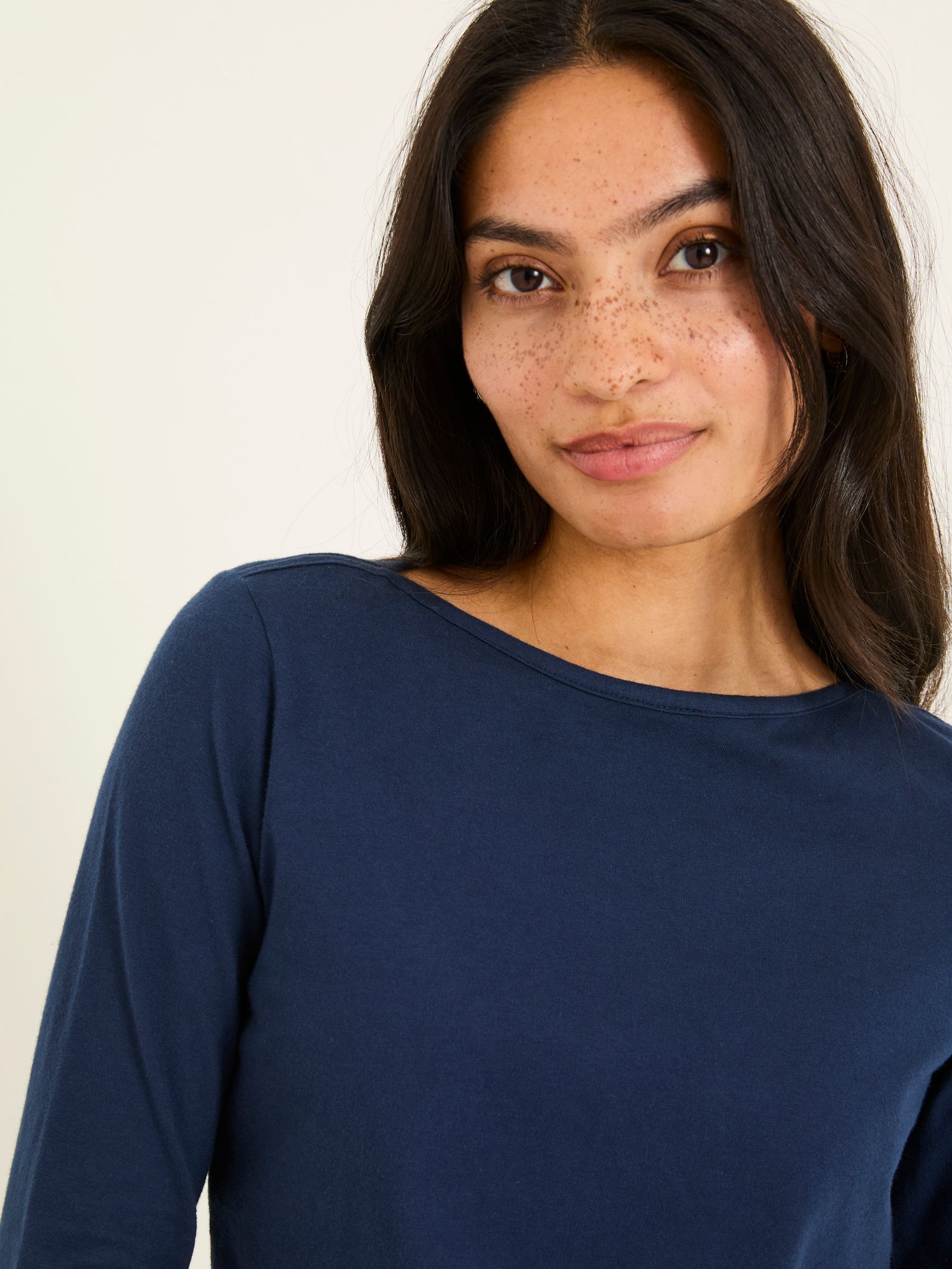 Bree Navy Long Sleeve T-Shirt - Image 3 of 4