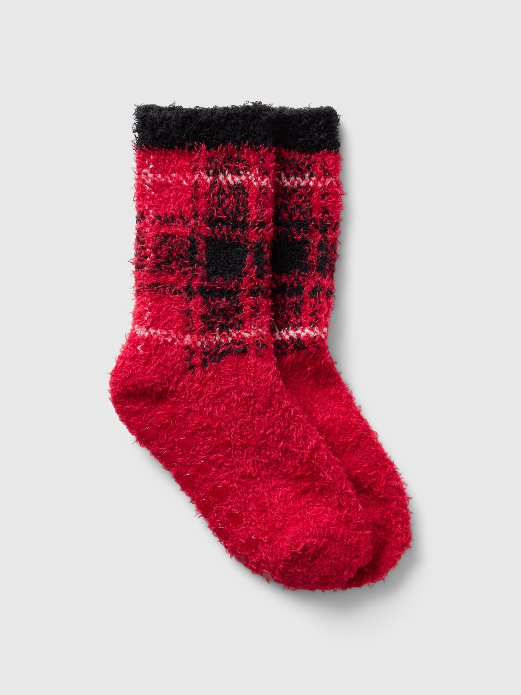 Red Cosy Fluffy Christmas Socks (Newborn-5yrs) - Image 1 of 1