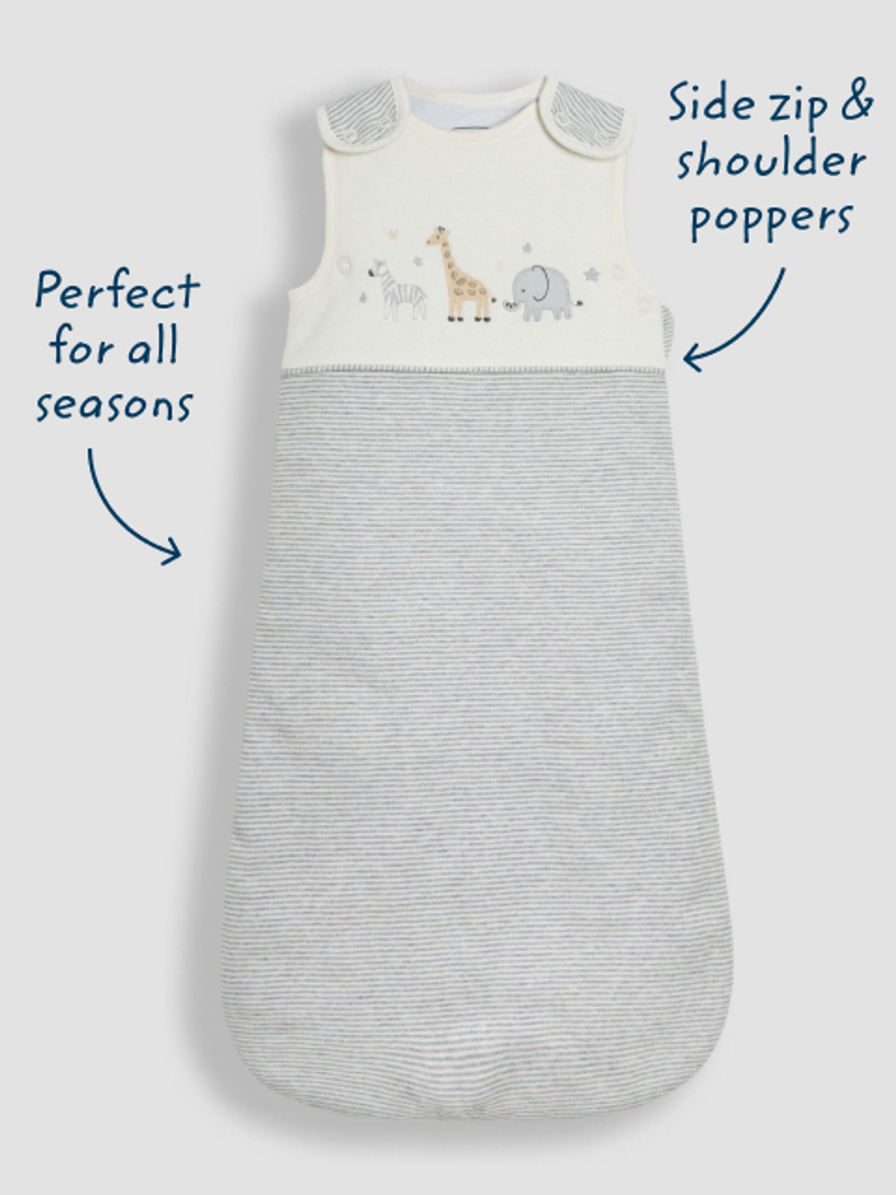 Safari Appliqué 2.5 Tog Baby Sleeping Bag - Image 6 of 8