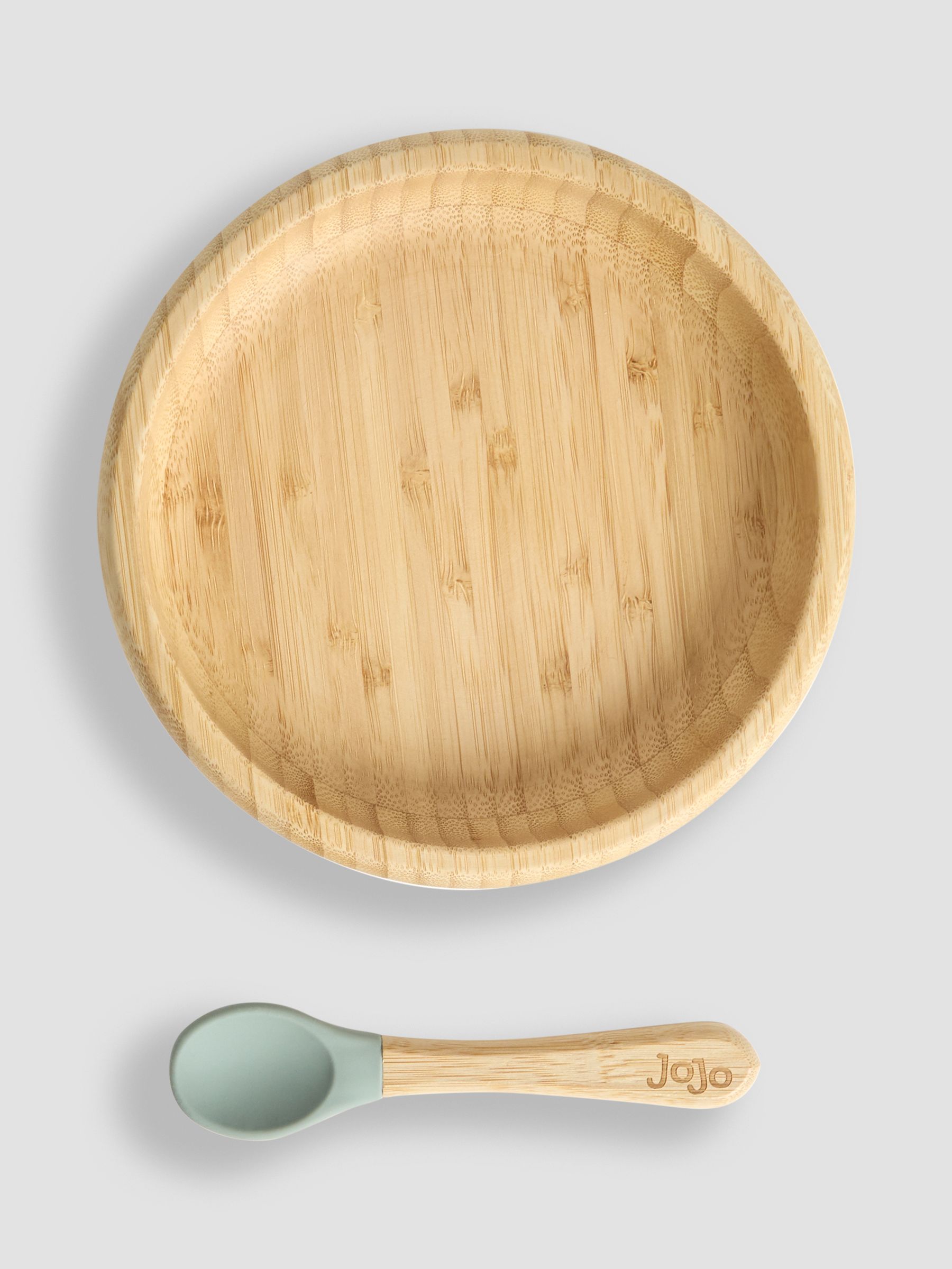 Bamboo Plate with Suction & Spoon - Image 3 of 4