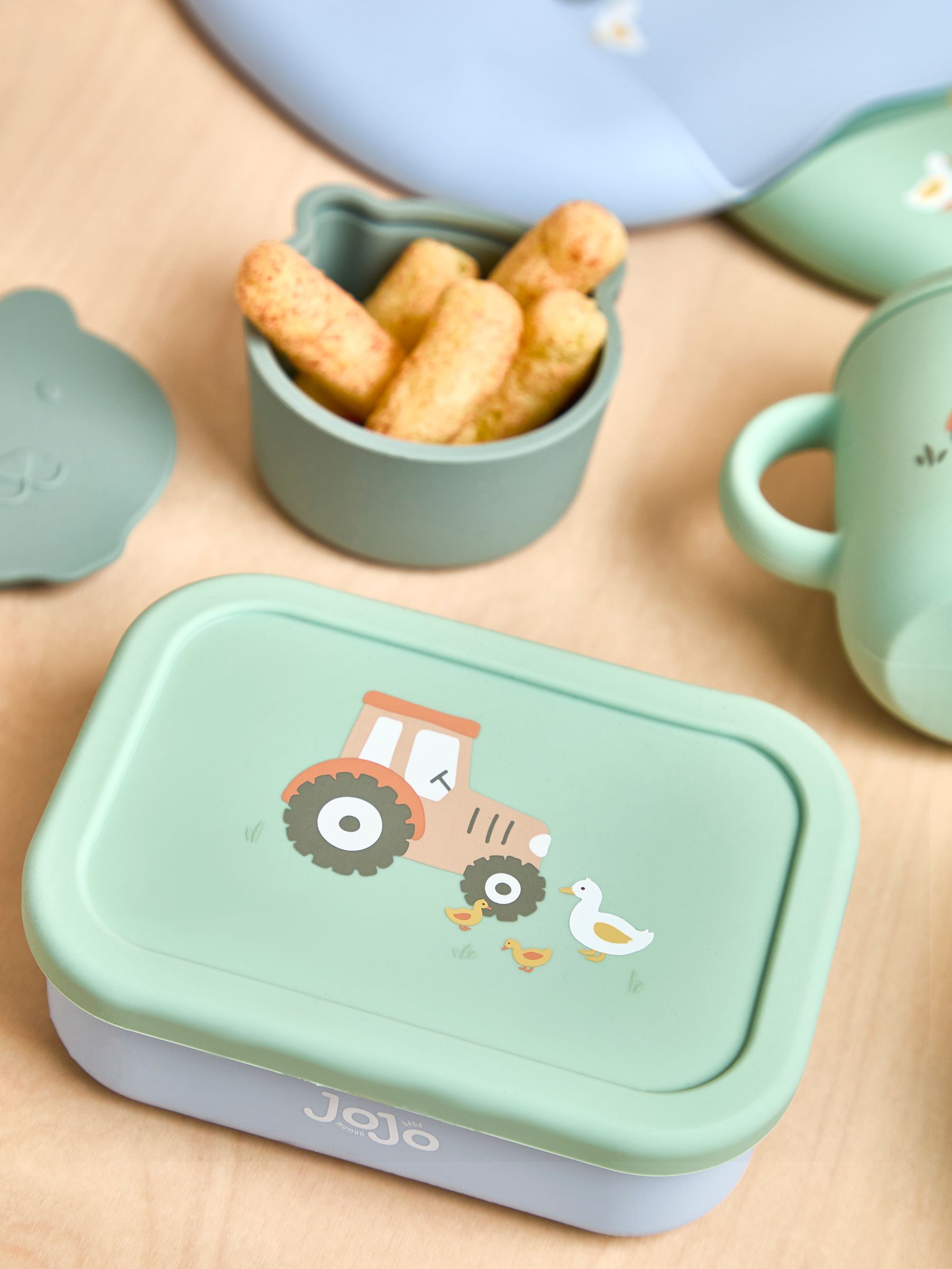 Printed Square Silicone Lunch Box - Image 3 of 6