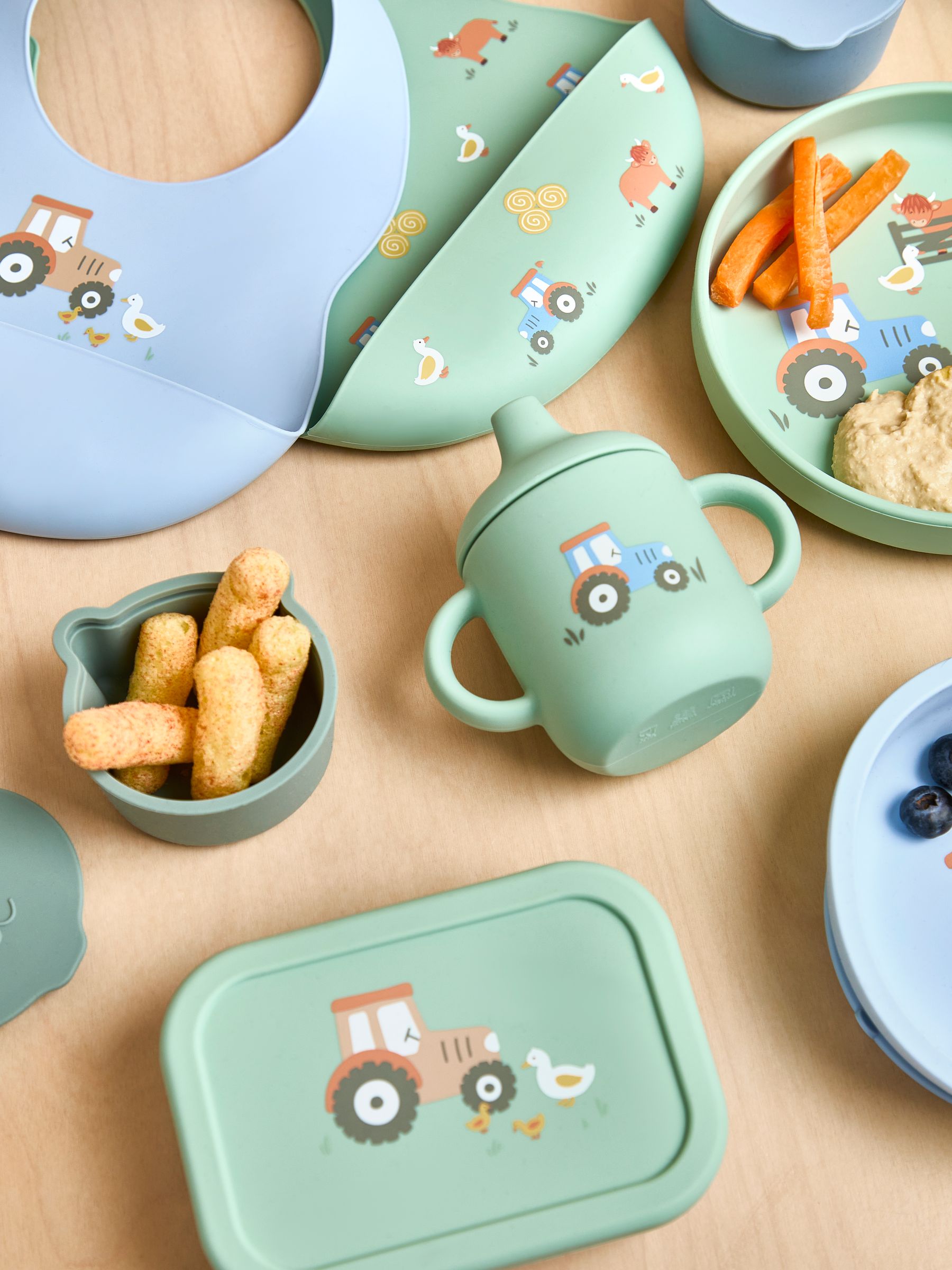 Printed Square Silicone Lunch Box - Image 4 of 6