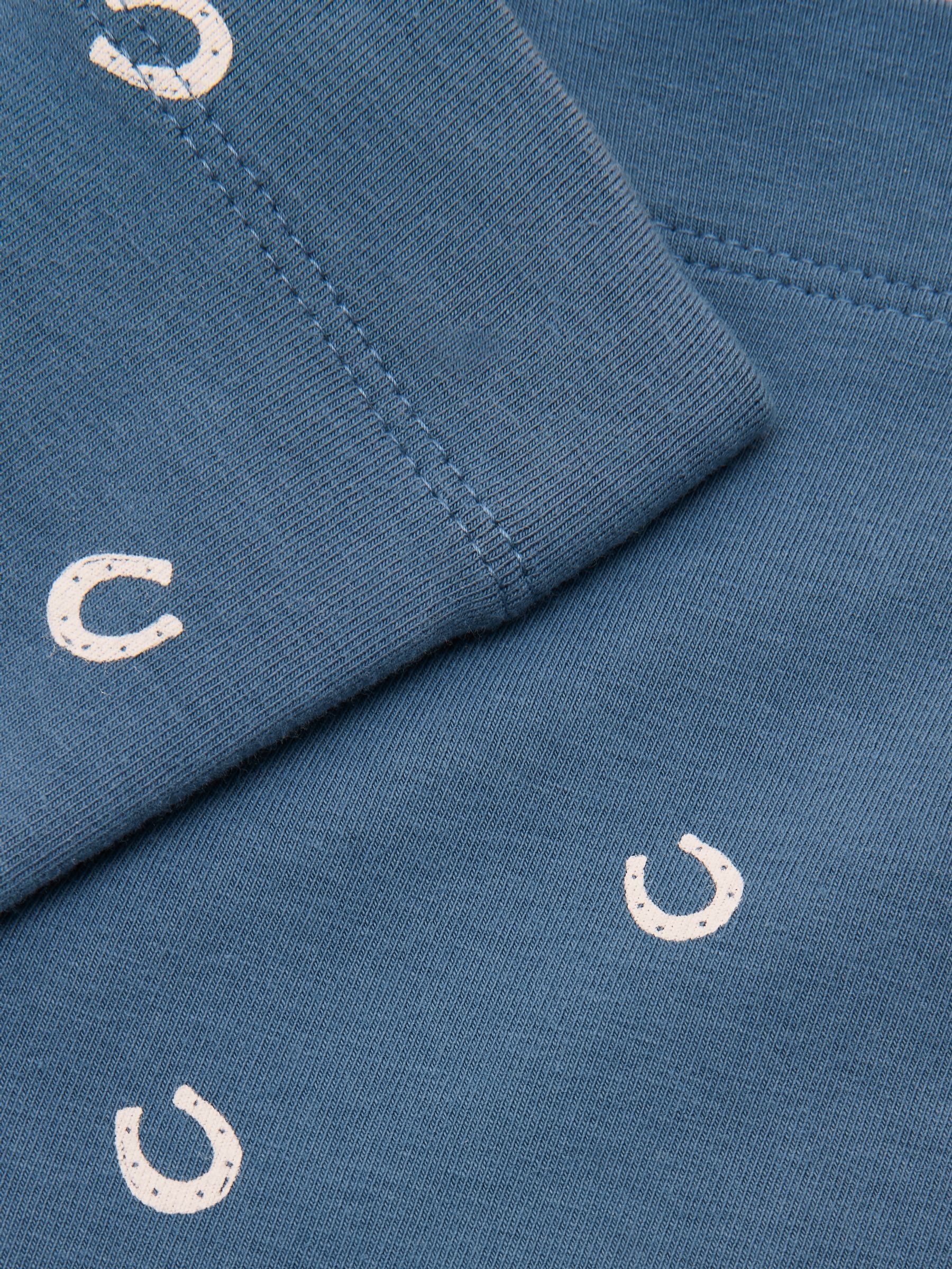 Blue Girls' Printed Jersey Leggings - Image 4 of 4