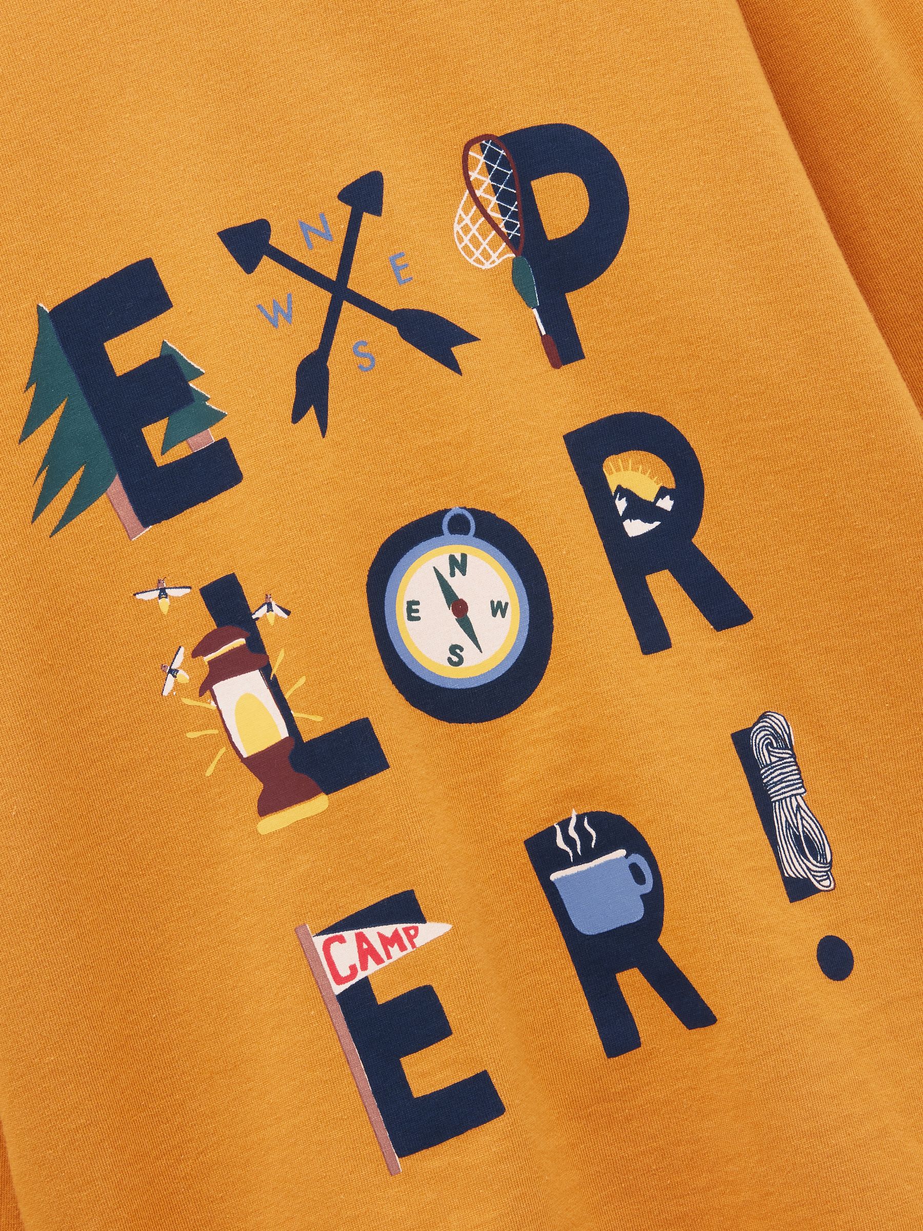 Boys' Yellow Print & Green Stripe Long Sleeve Tops 2 Pack - Image 10 of 11