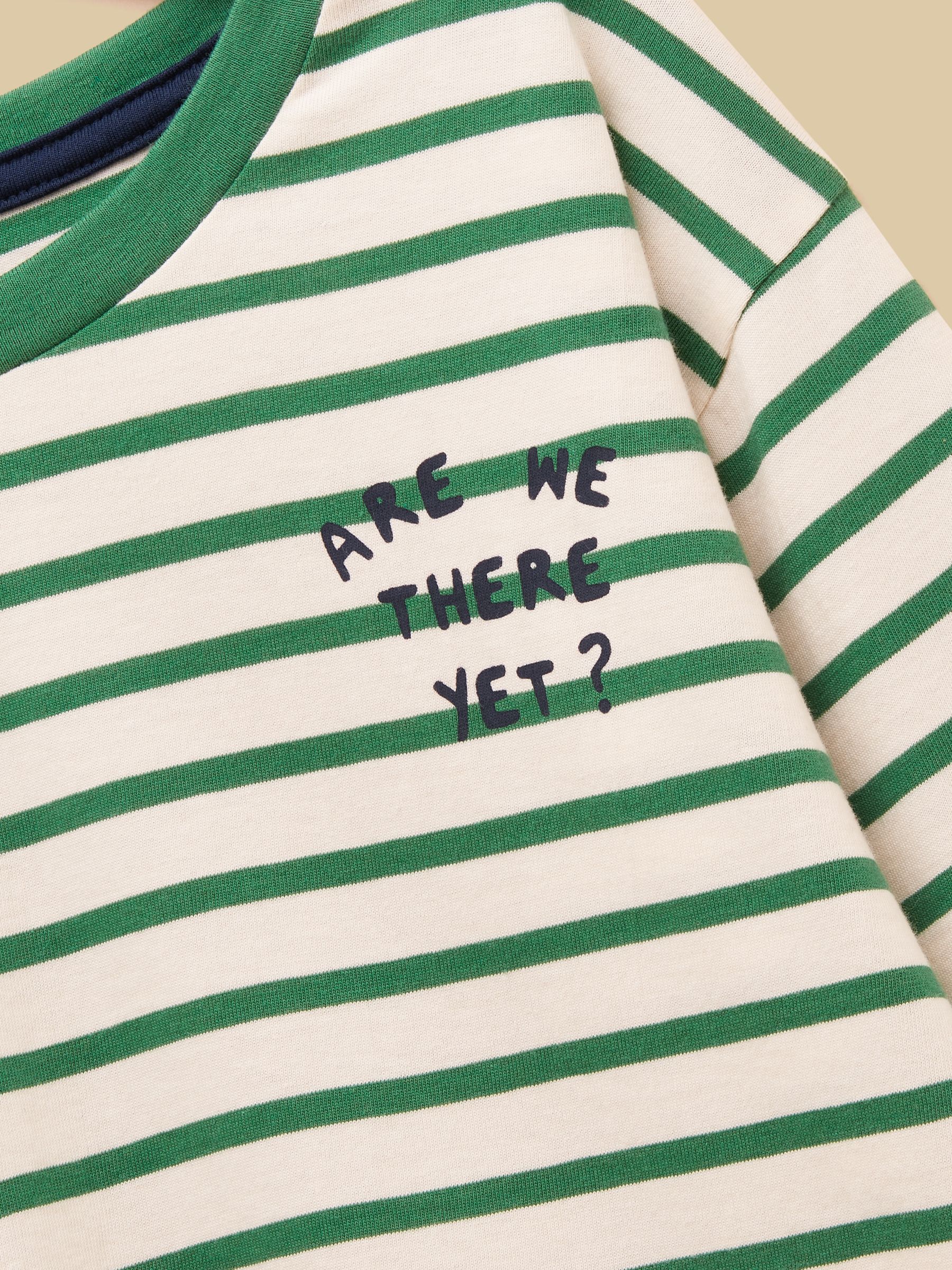 Boys' Yellow Print & Green Stripe Long Sleeve Tops 2 Pack - Image 4 of 11