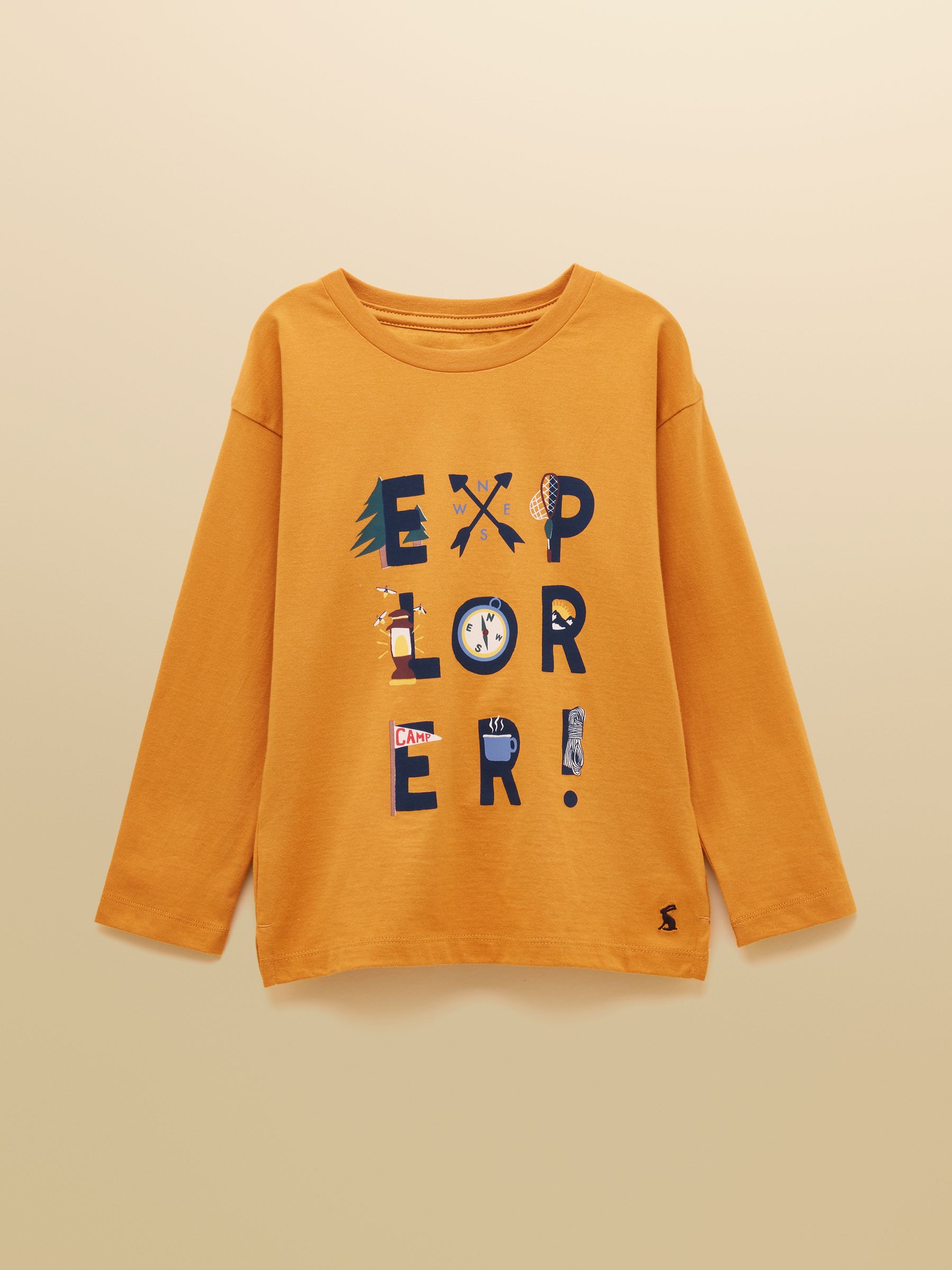 Boys' Yellow Print & Green Stripe Long Sleeve Tops 2 Pack - Image 7 of 11