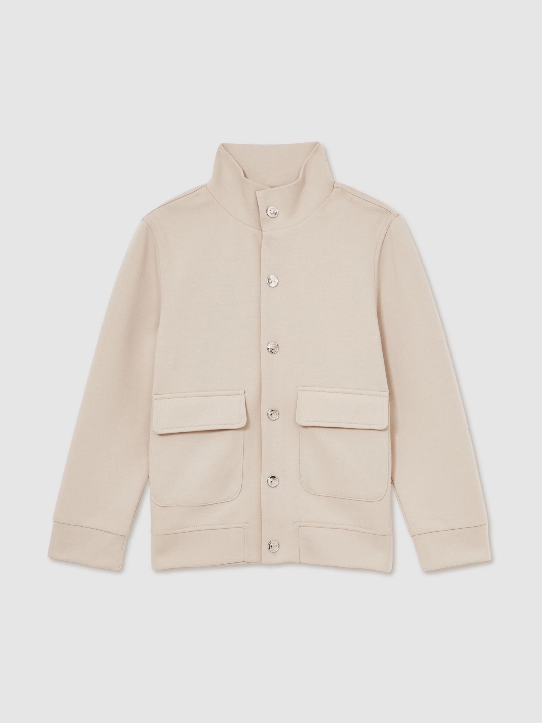 3-9 yrs Interlock Funnel-Neck Jacket in Stone - Image 2 of 4