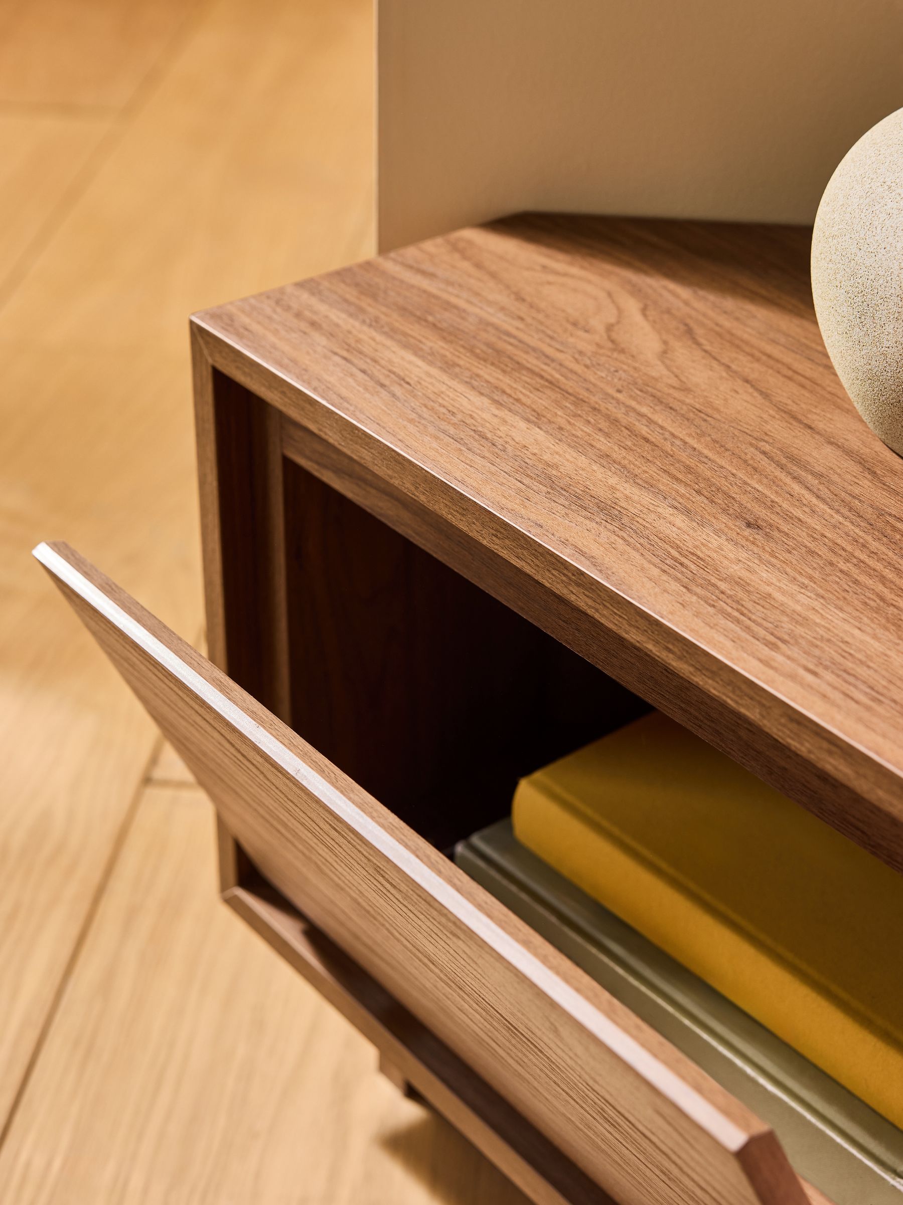 Kaci Corner Up to 50 Inch TV Unit in Dark Walnut Effect - Image 4 of 7