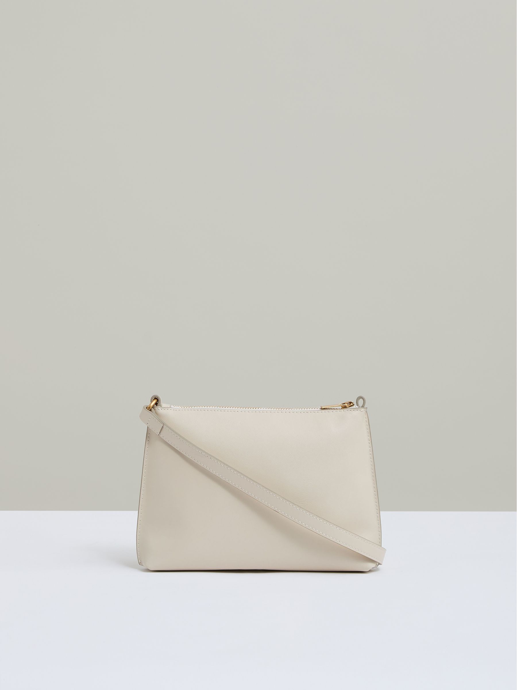 Raffia Leather Cross-Body Bag in Off White - Image 4 of 5