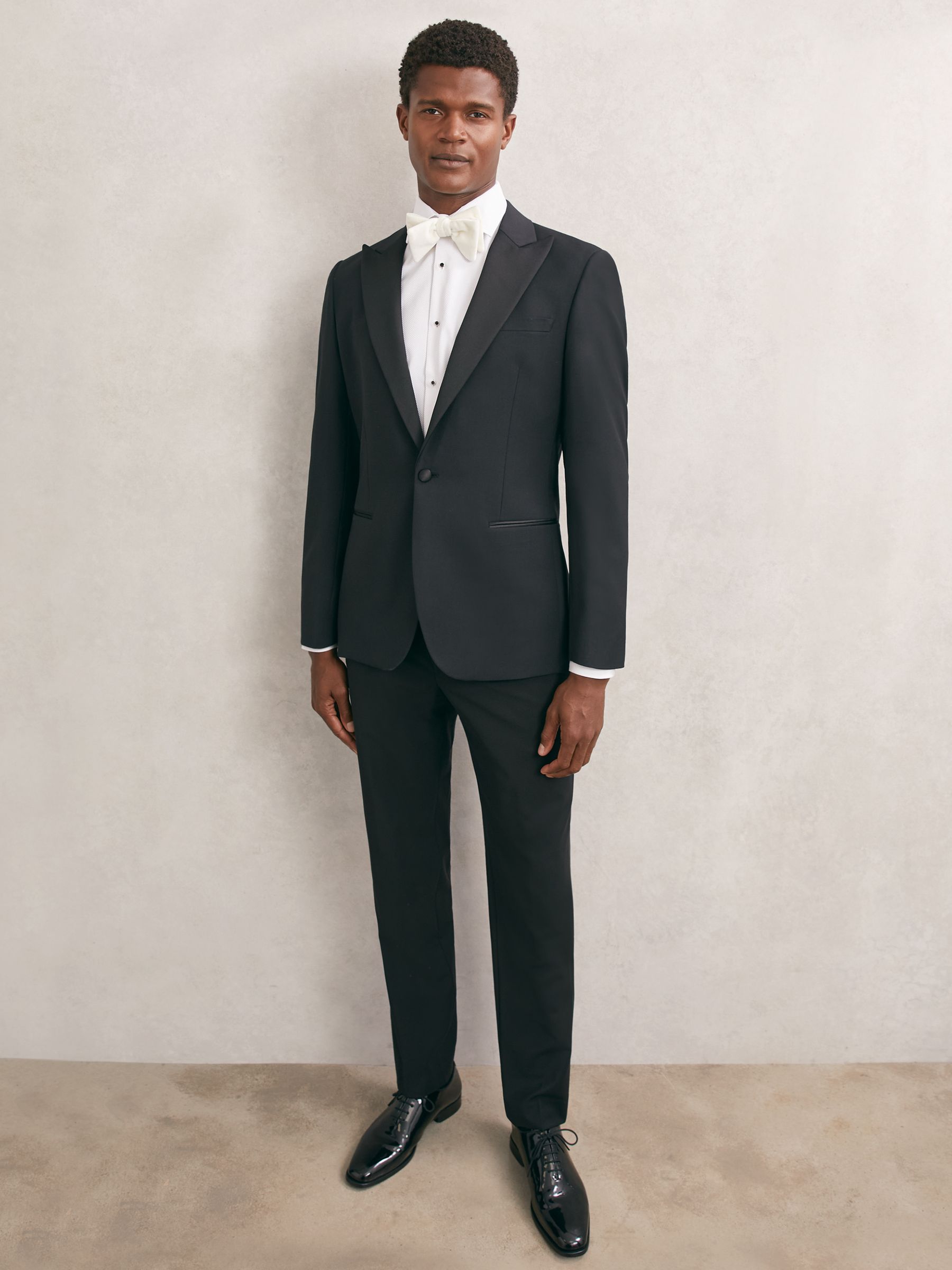 Slim Fit Cotton Dinner Shirt in White - image 3