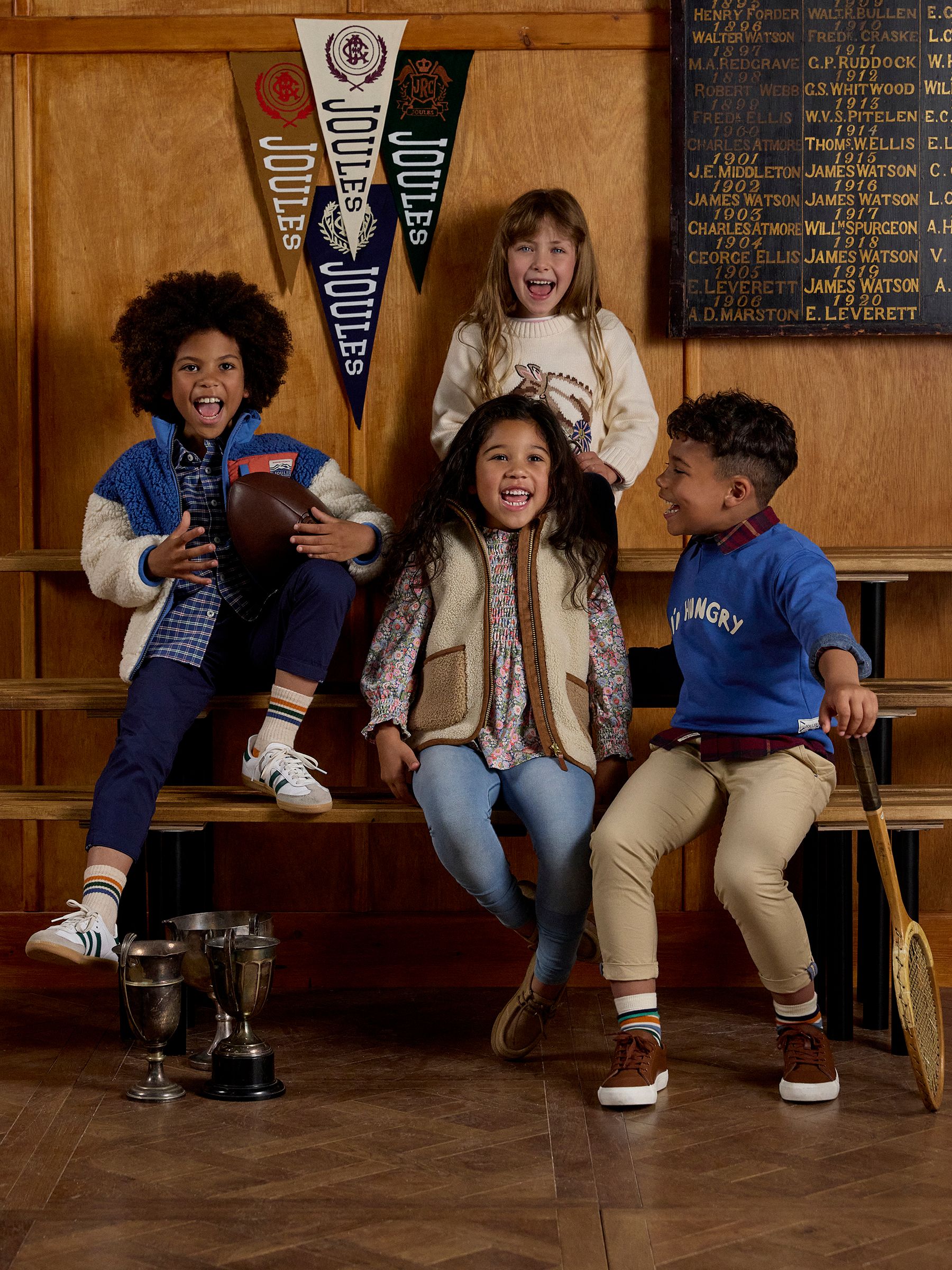 Boys' Billy Cream and Blue Zip Through Fleece - Image 3 of 7