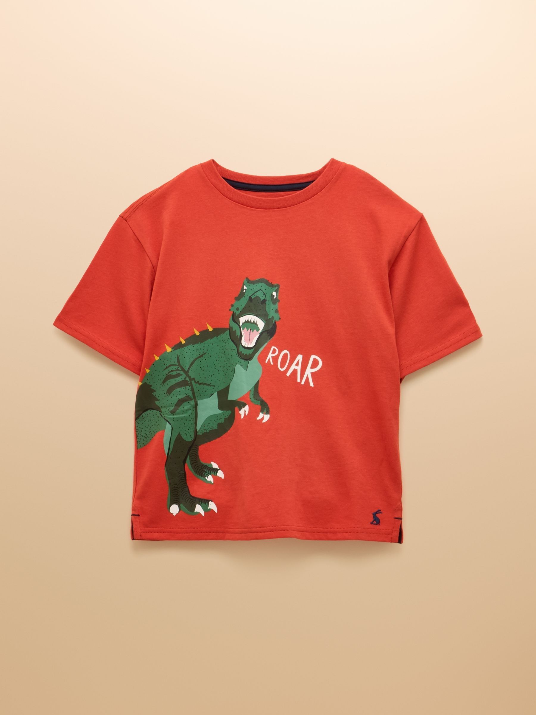 Boys' Ben Orange Dino Short Sleeve T-Shirt - Image 1 of 5 Boys' Ben Orange Dino Short Sleeve T-Shirt - Image 1 of 5