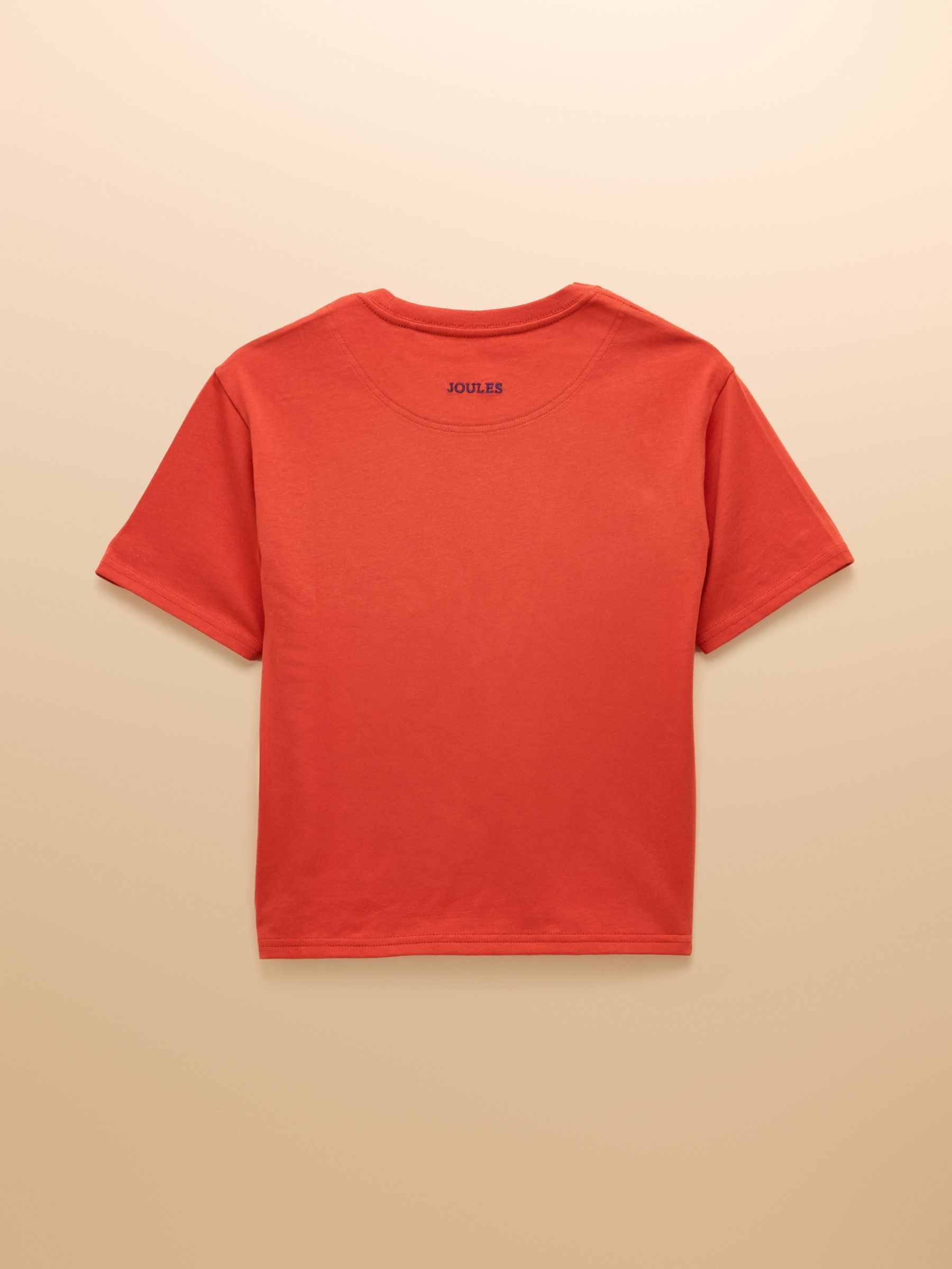 Boys' Ben Orange Dino Short Sleeve T-Shirt - Image 2 of 5 Boys' Ben Orange Dino Short Sleeve T-Shirt - Image 2 of 5