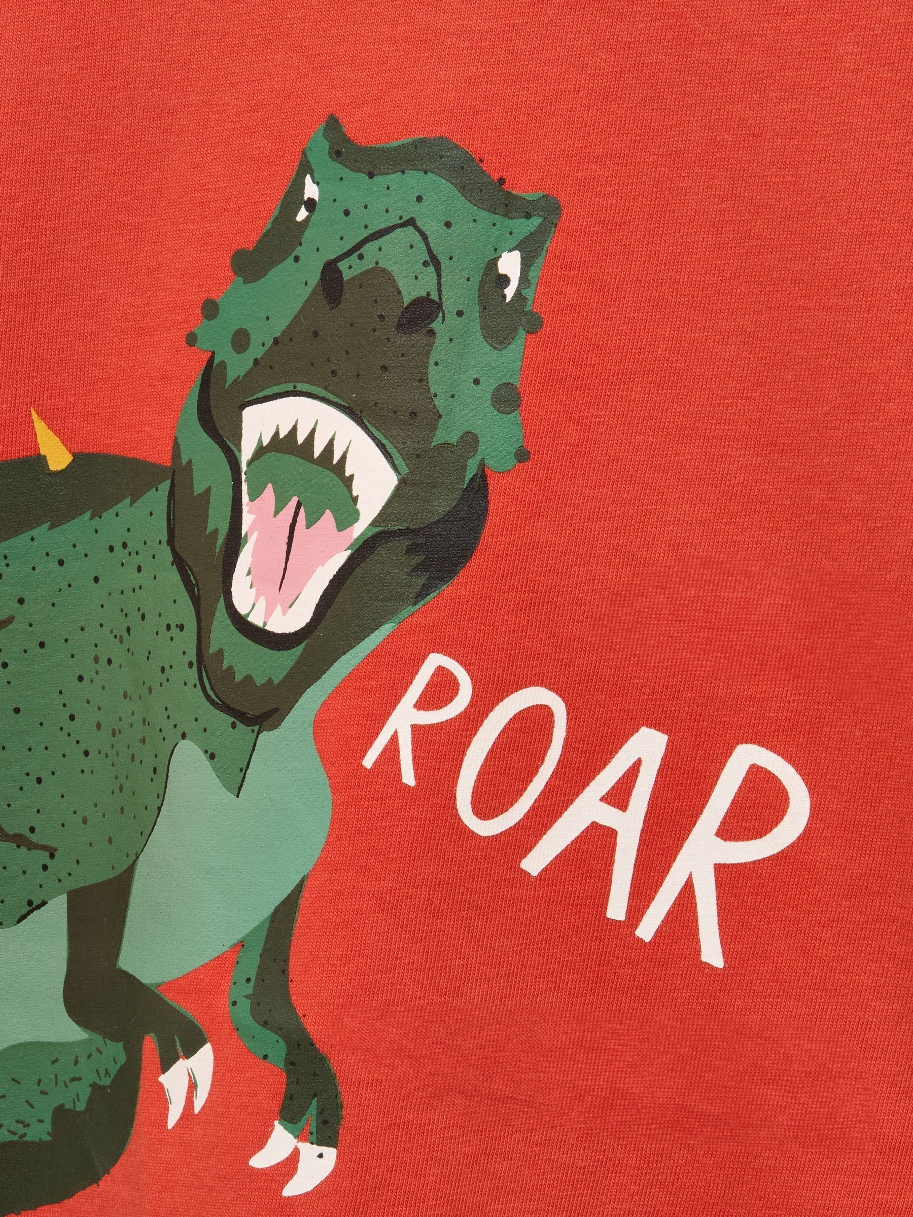 Boys' Ben Orange Dino Short Sleeve T-Shirt - Image 5 of 5 Boys' Ben Orange Dino Short Sleeve T-Shirt - Image 5 of 5