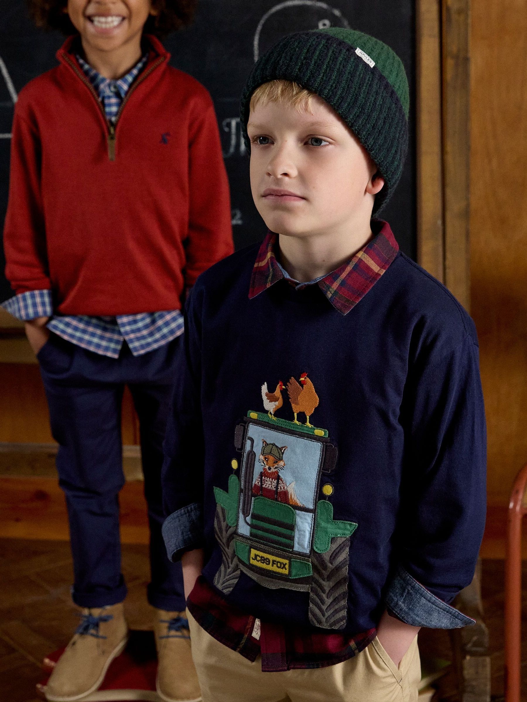 Boys' Jack Navy Applique Long Sleeve Top - Image 2 of 7