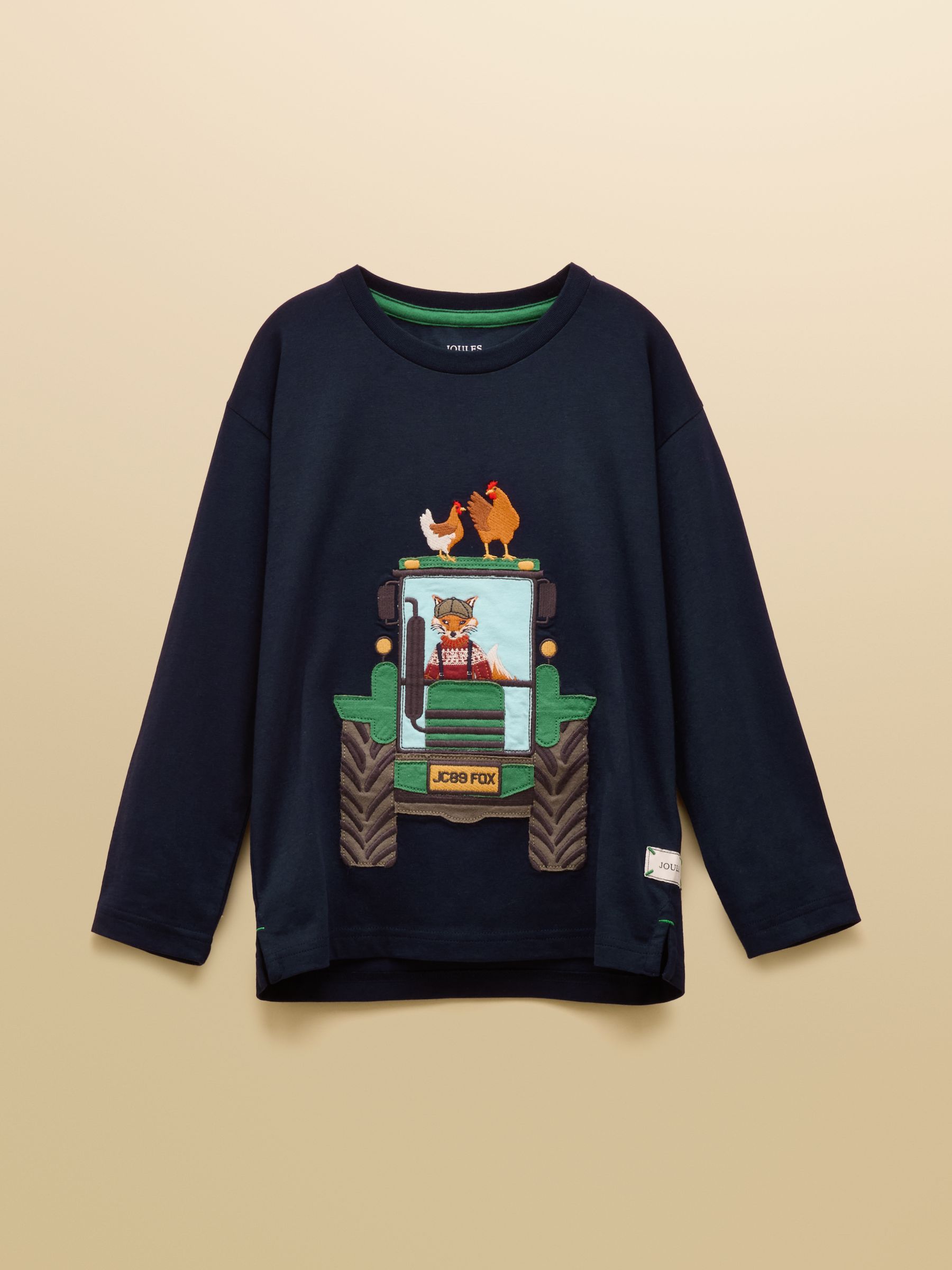 Boys' Jack Navy Applique Long Sleeve Top - Image 4 of 7
