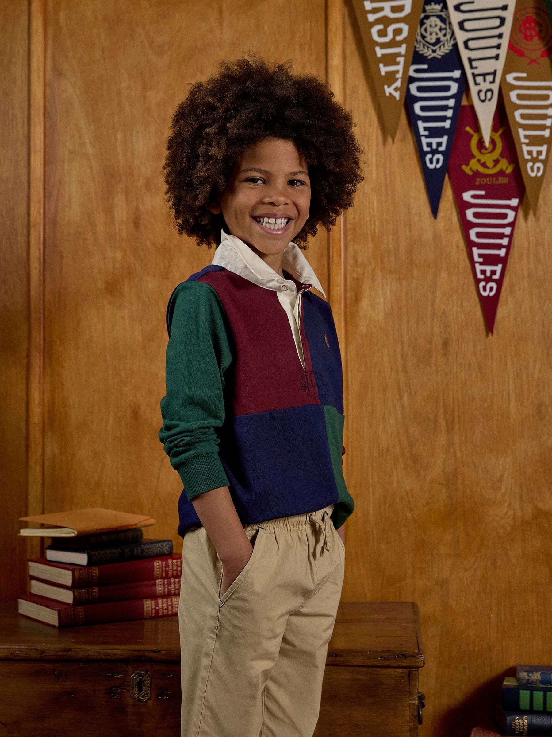 Boys' Rugby Club Multi Colourblock Long Sleeve Shirt - Image 2 of 7