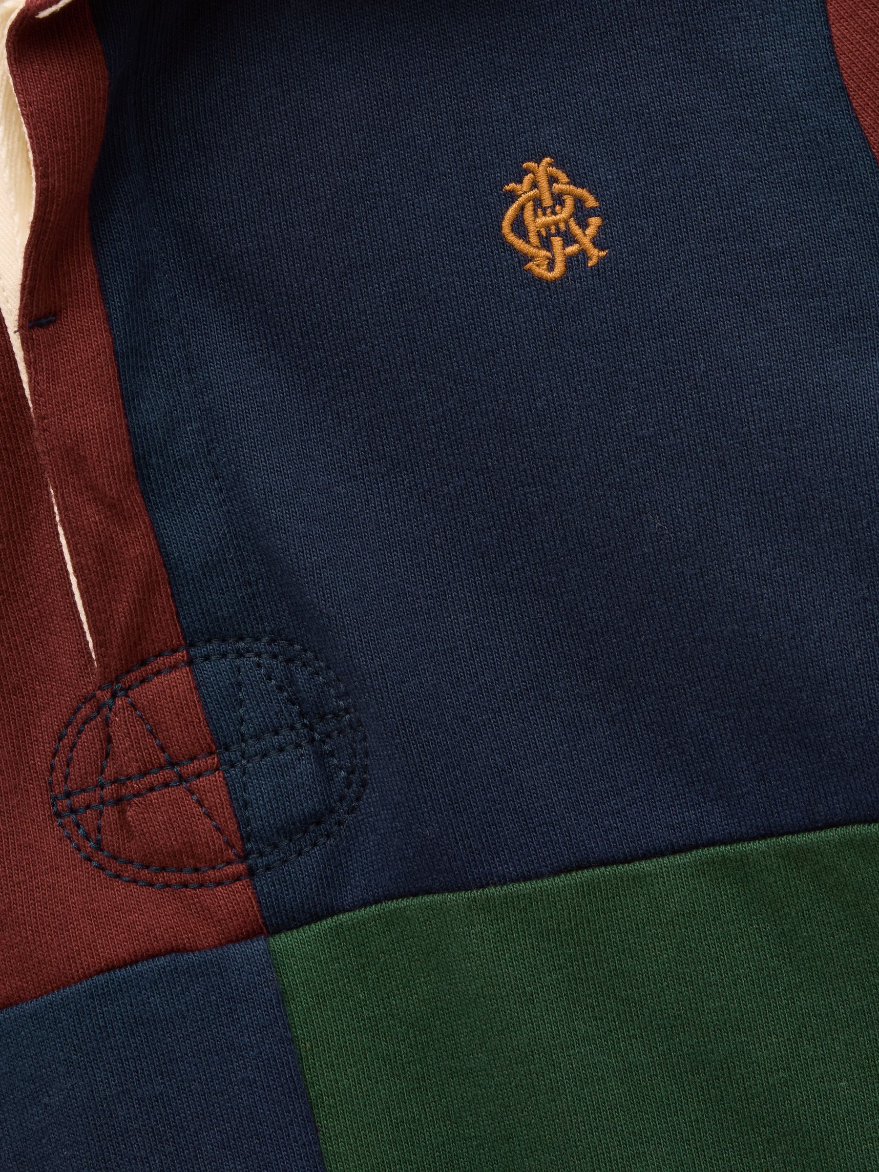 Boys' Rugby Club Multi Colourblock Long Sleeve Shirt - Image 6 of 7