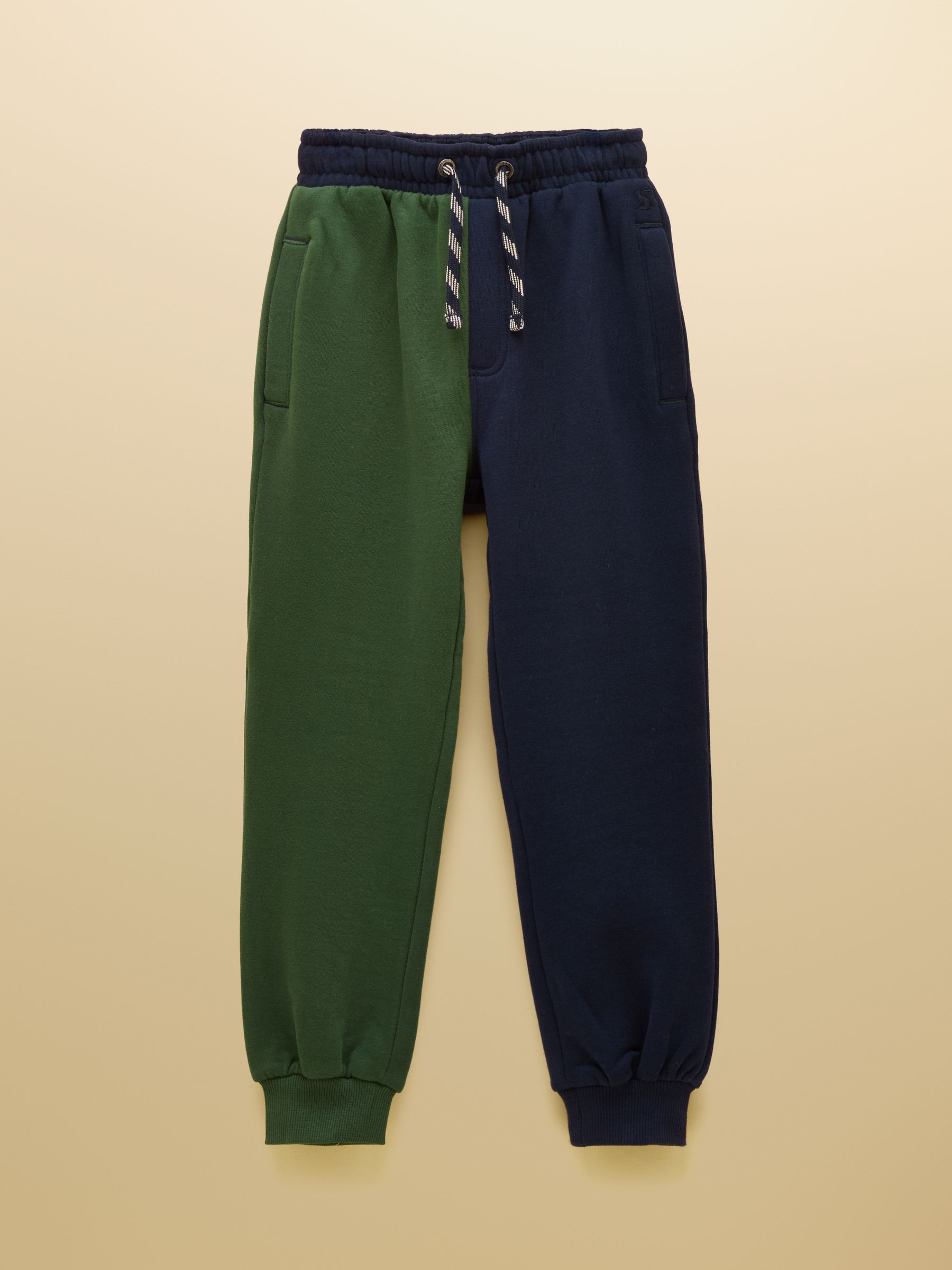 Boys' Ted Green/Blue Cuffed Joggers - Image 1 of 5 Boys' Ted Green/Blue Cuffed Joggers - Image 1 of 5