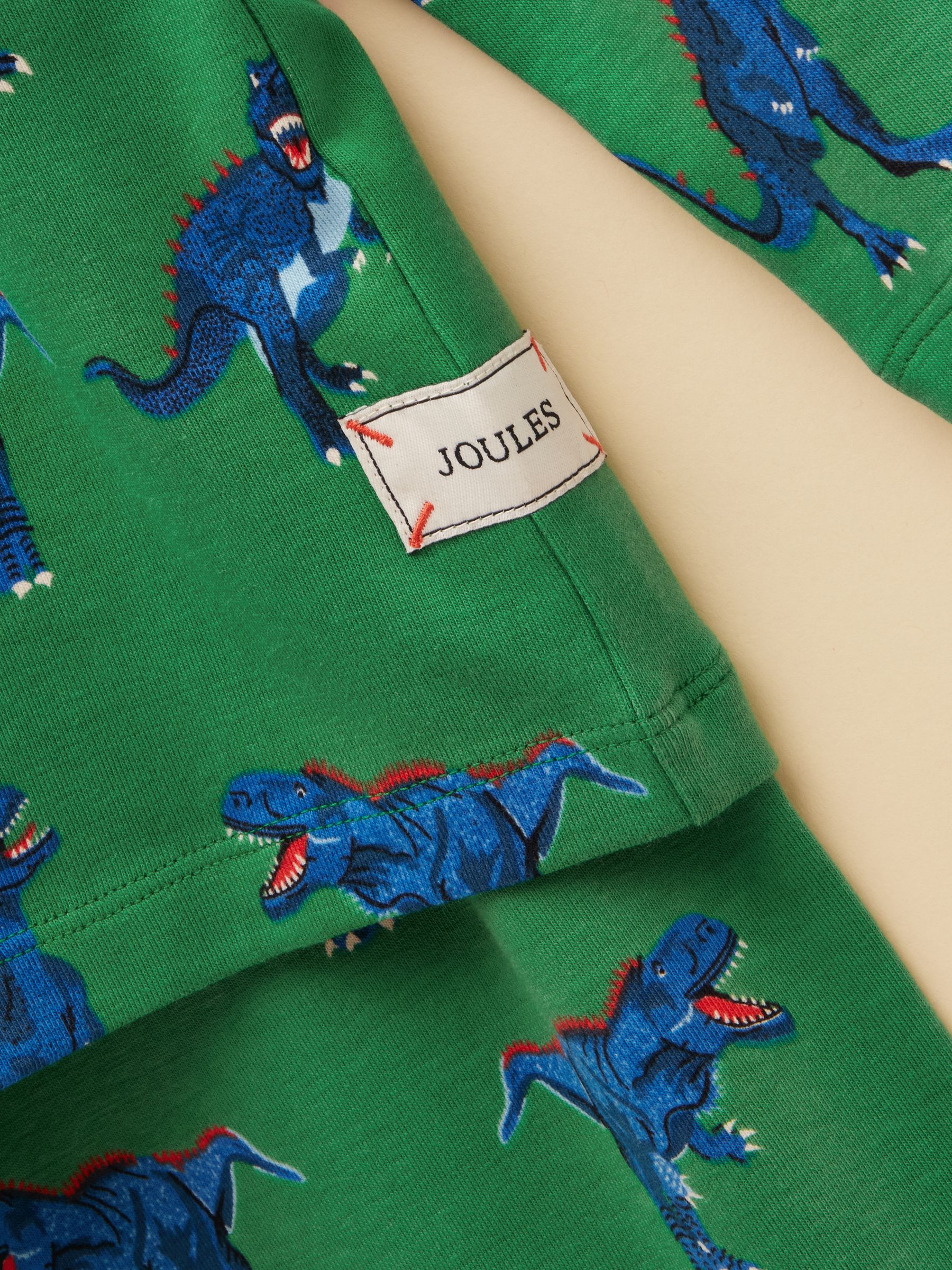 Boys' Kipwell Green Dino Long Sleeve Pyjama Set - Image 3 of 5