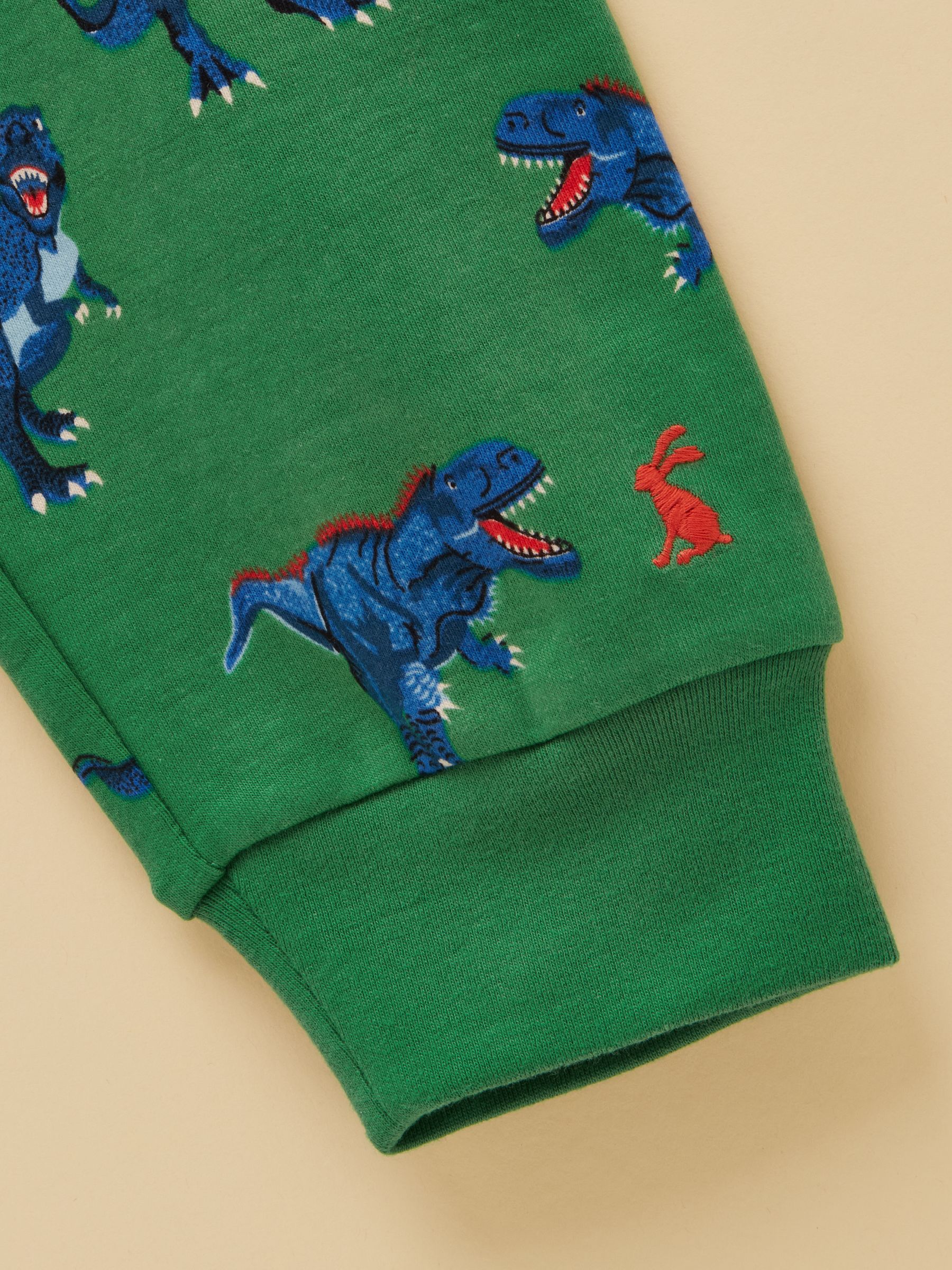 Boys' Kipwell Green Dino Long Sleeve Pyjama Set - Image 4 of 5