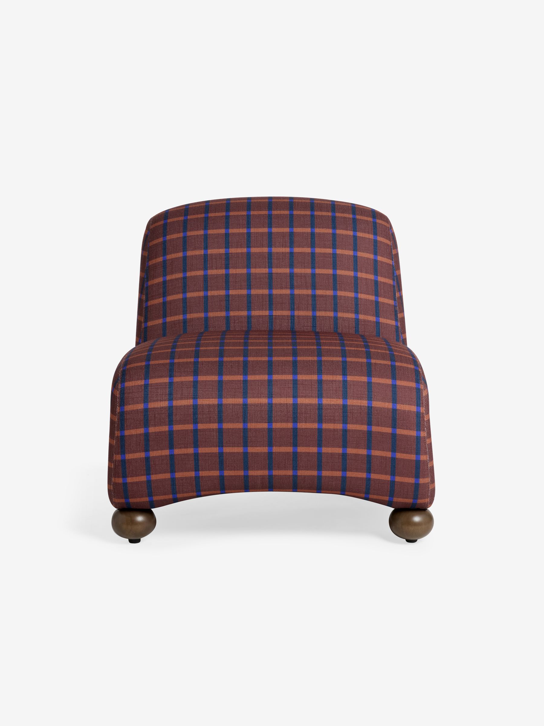 Elwen Accent Chair in Cale Check Rust Brown - Image 6 of 6 Elwen Accent Chair in Cale Check Rust Brown - Image 6 of 6