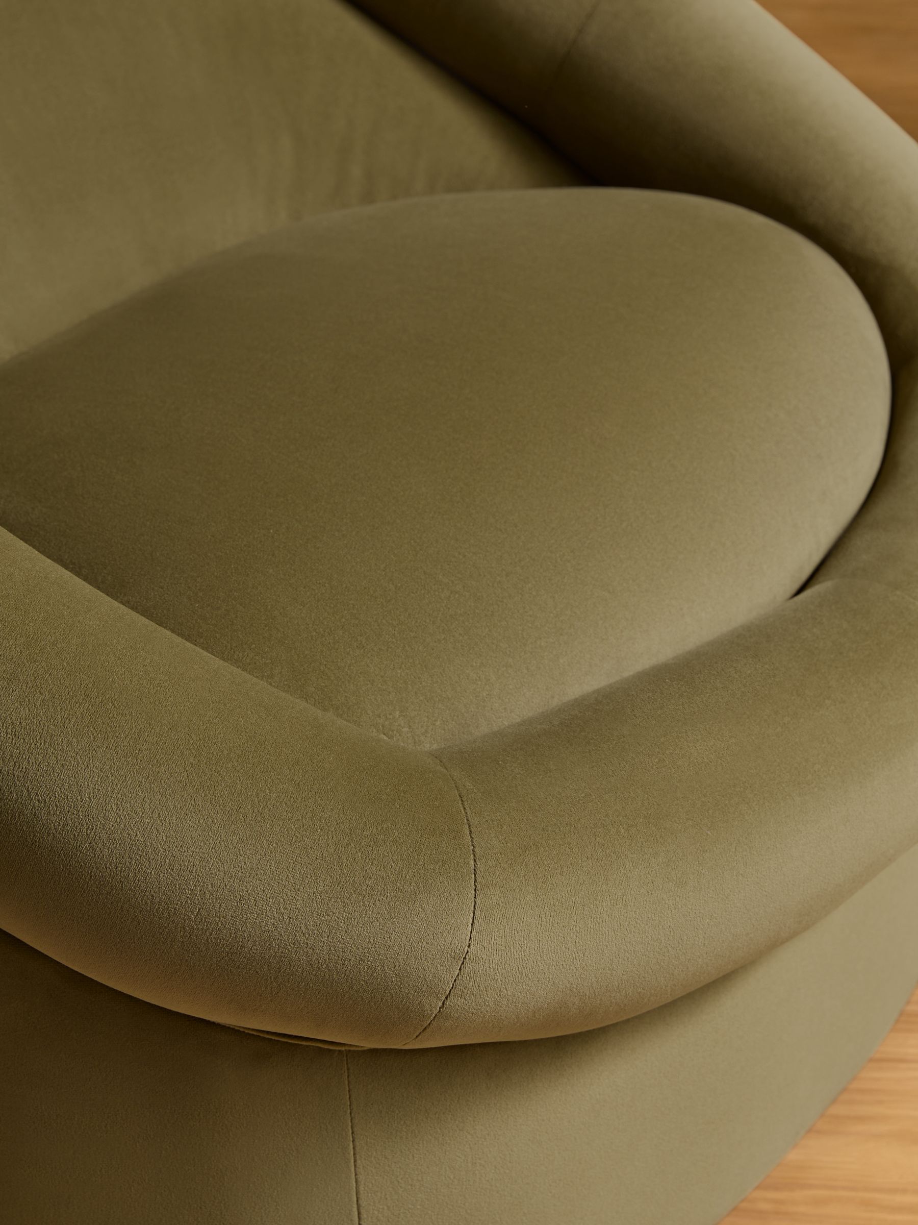 Seattle Accent Chair in Fern Green Velvet - Image 3 of 6
