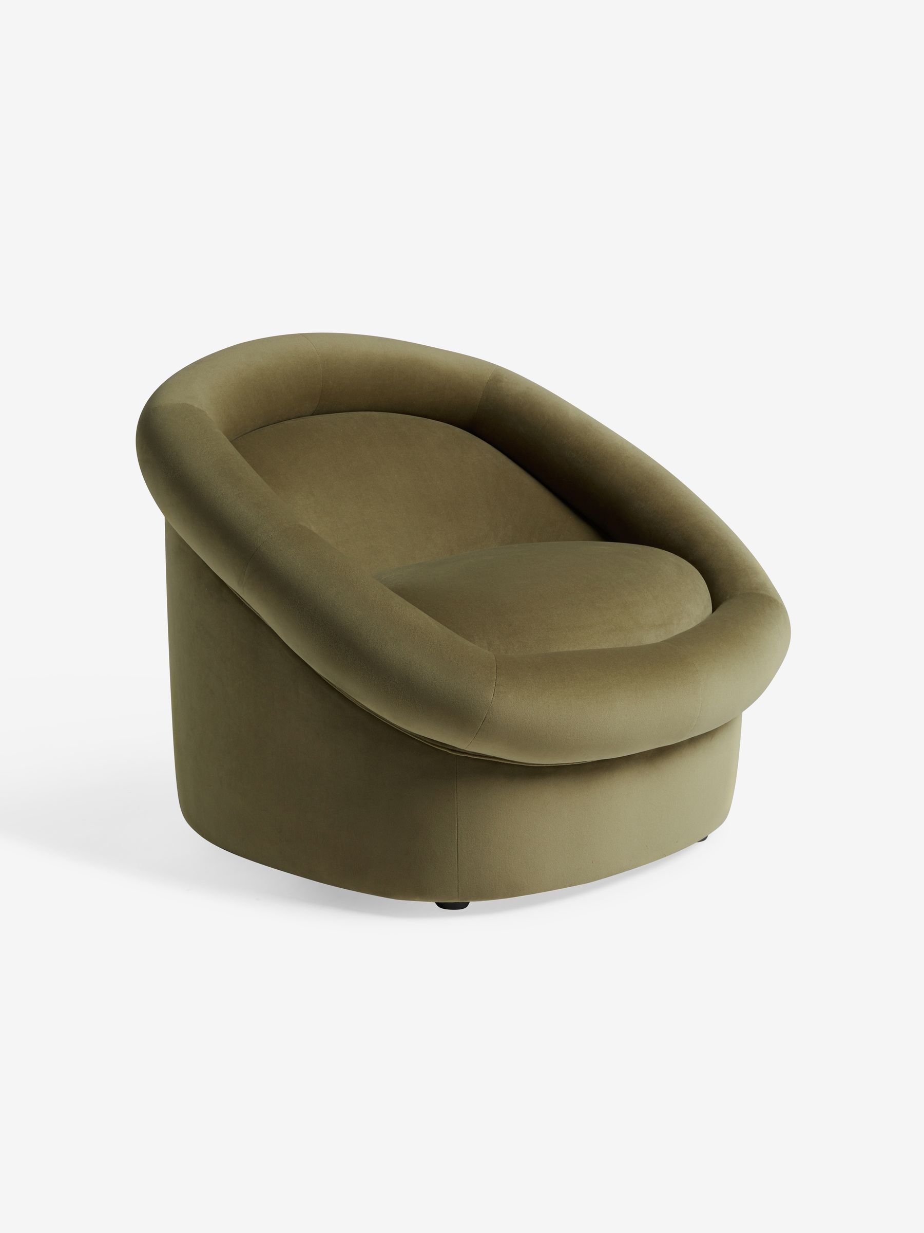 Seattle Accent Chair in Fern Green Velvet - Image 5 of 6