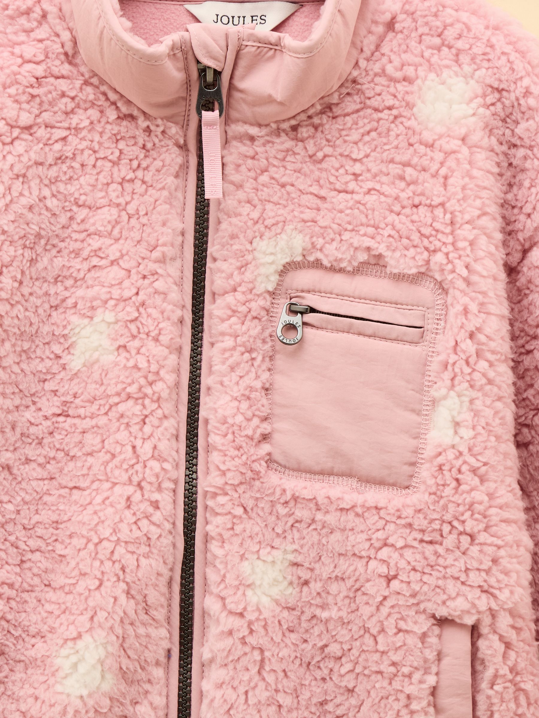 Girls' Tilly Pink Zip Through Fleece - Image 3 of 4