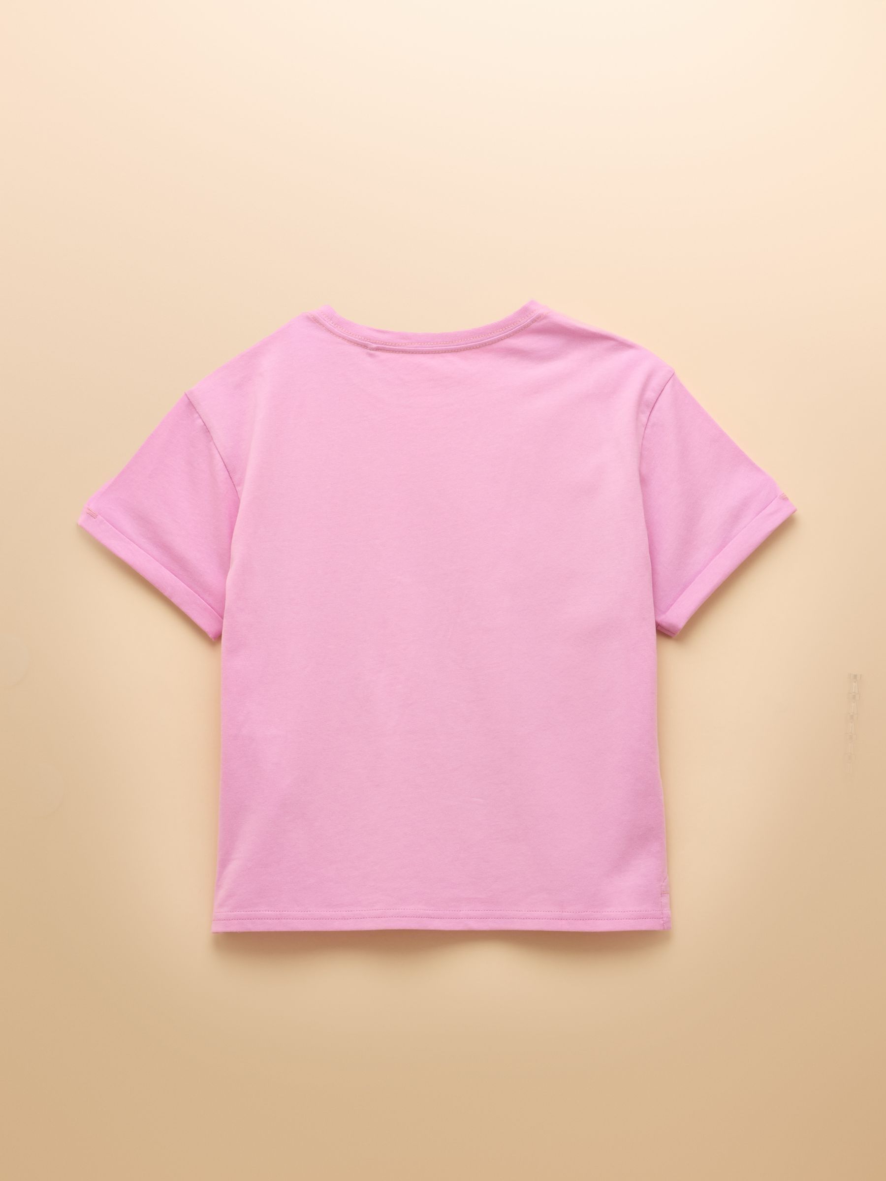 Girls' Fundays Purple Cat Short Sleeve Screenprint T-Shirt - Image 2 of 5