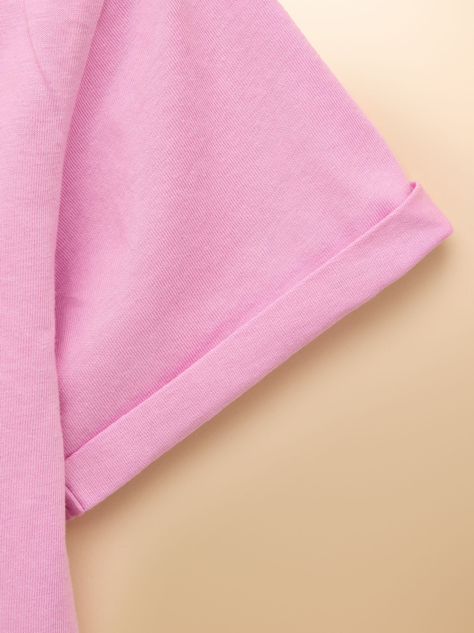 Girls' Fundays Purple Cat Short Sleeve Screenprint T-Shirt - Image 5 of 5