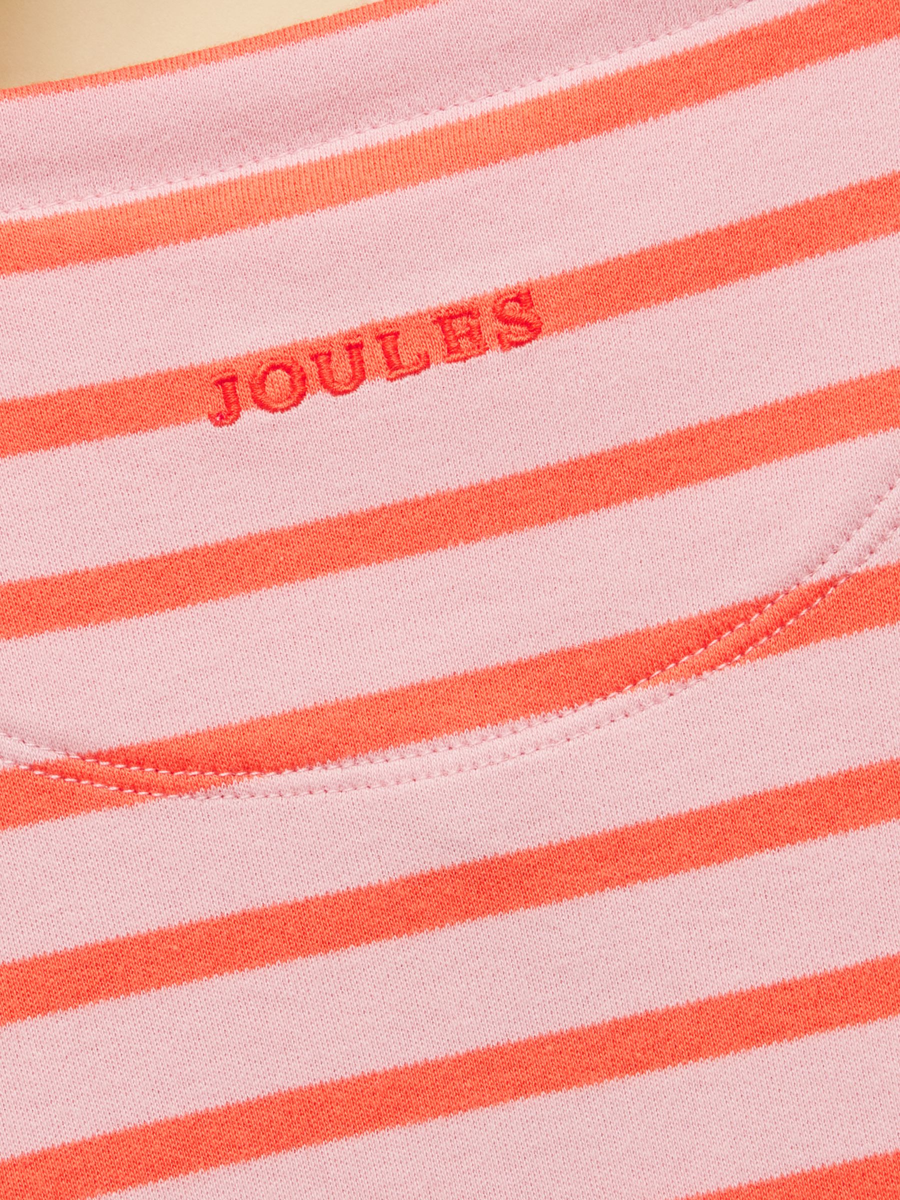 Girls' Harbour Pink and Orange Stripe Long Sleeve Jersey Top - Image 5 of 5
