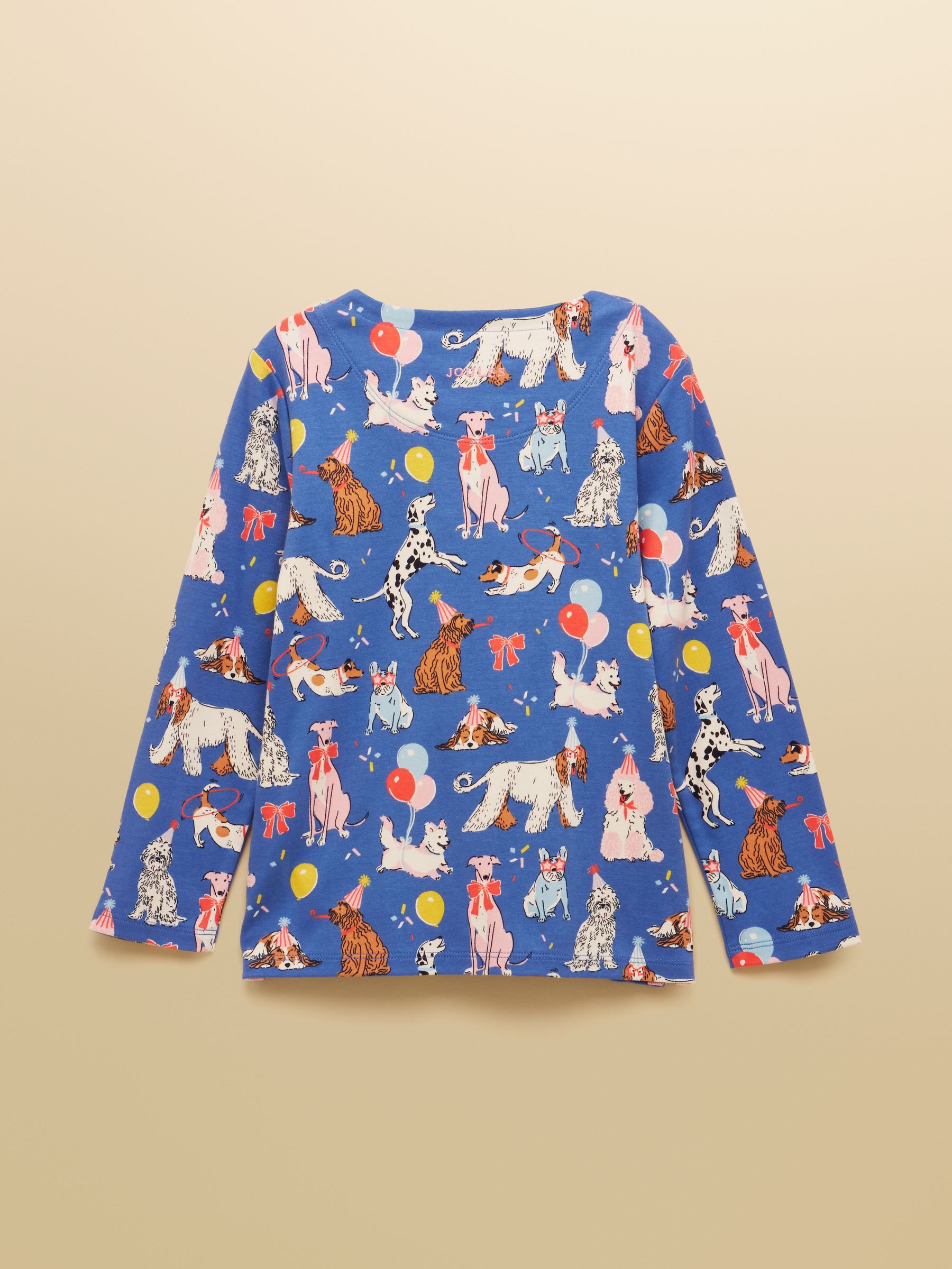 Girls' Harbour Blue Dogs Long Sleeve Jersey Top - Image 2 of 5