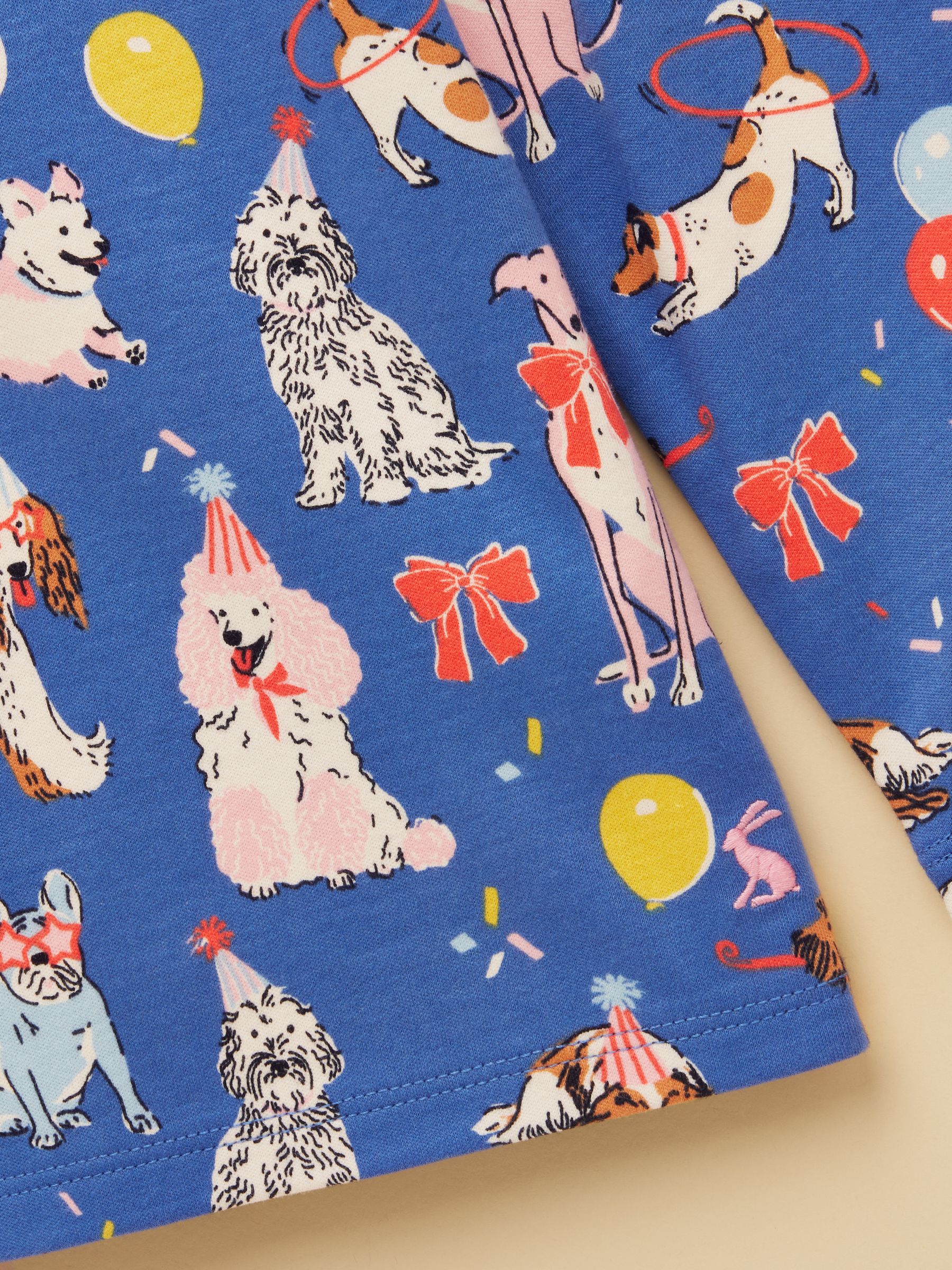 Girls' Harbour Blue Dogs Long Sleeve Jersey Top - Image 3 of 5