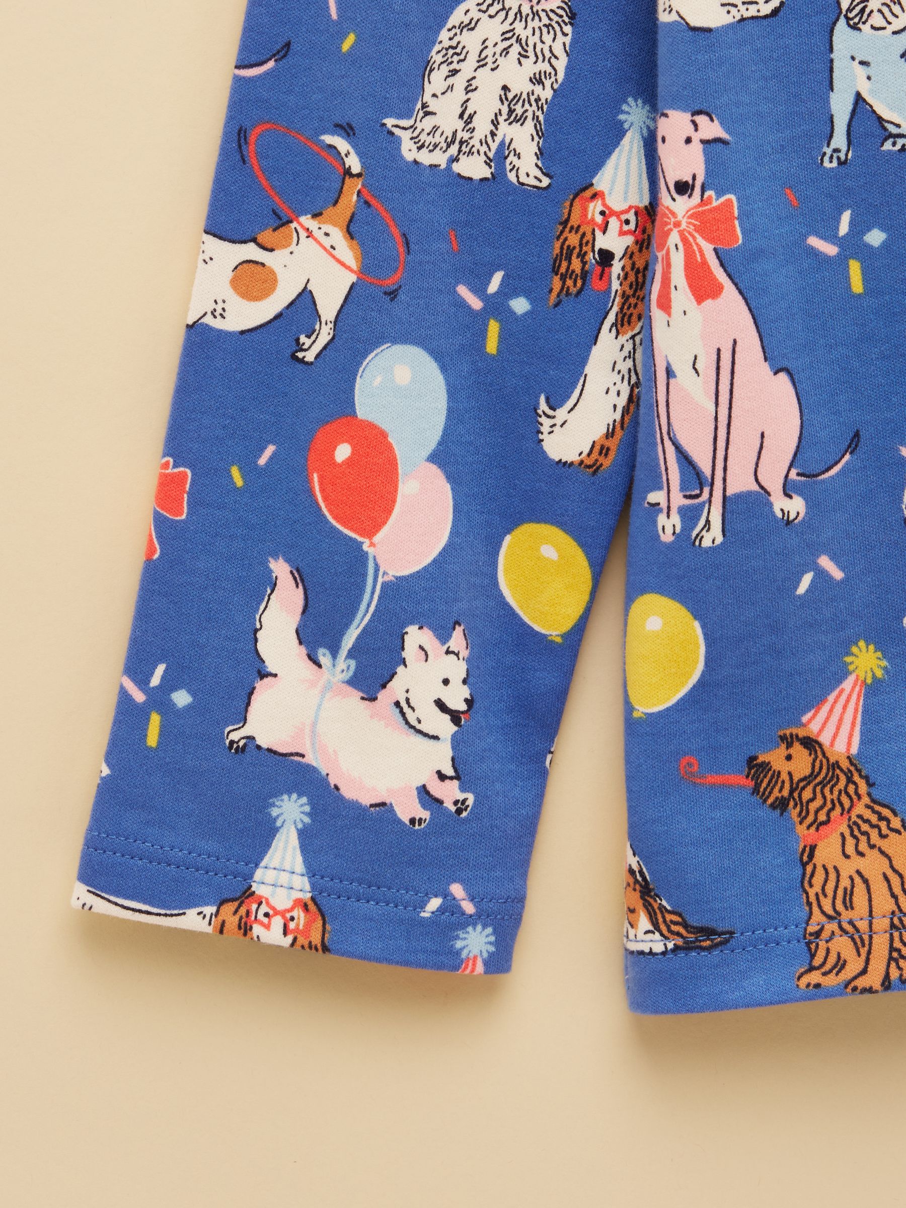 Girls' Harbour Blue Dogs Long Sleeve Jersey Top - Image 4 of 5