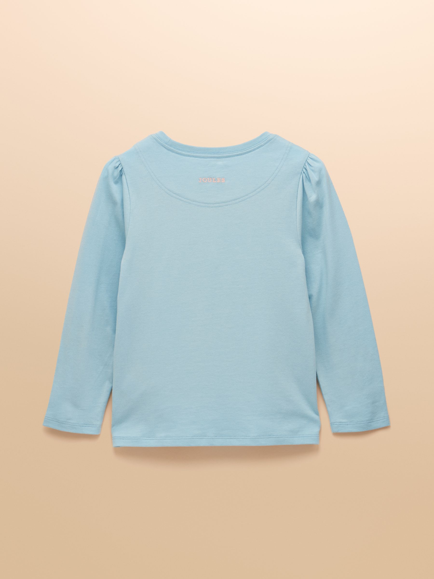 Girls' Ava Blue Applique Long Sleeve Top - Image 2 of 5