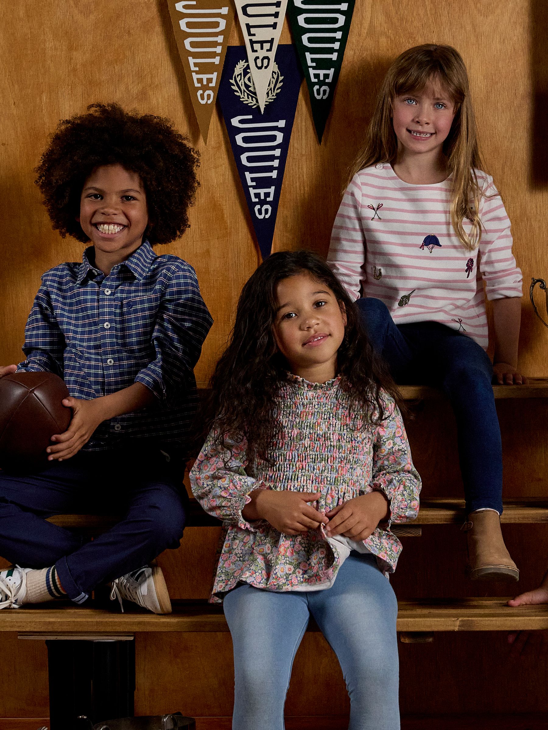 Girls' Gracie Pink Ditsy Long Sleeve Shirred Top - Image 2 of 8