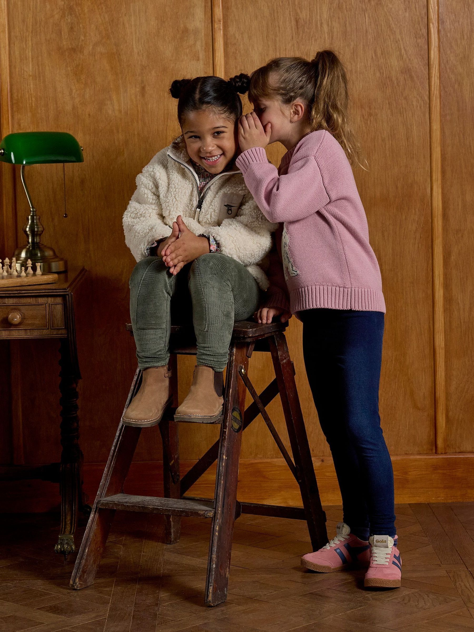 Girls' Hattie Pink Cockapoo Dog Jumper - Image 1 of 5