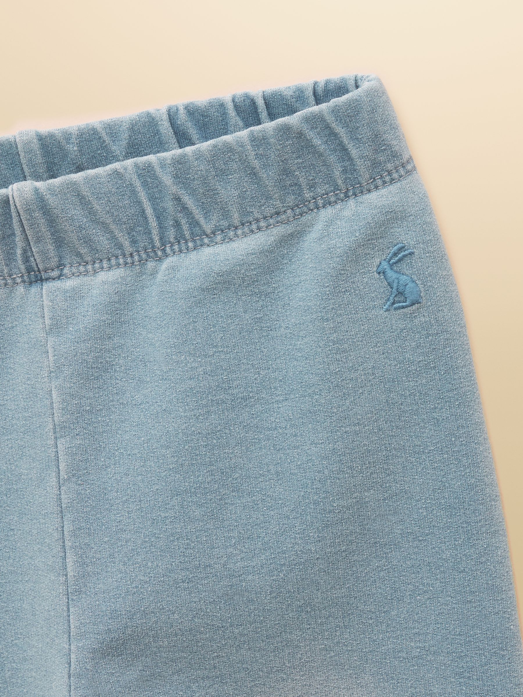 Girls' Trot Blue Denim-Look Leggings 2 Pack - Image 3 of 6